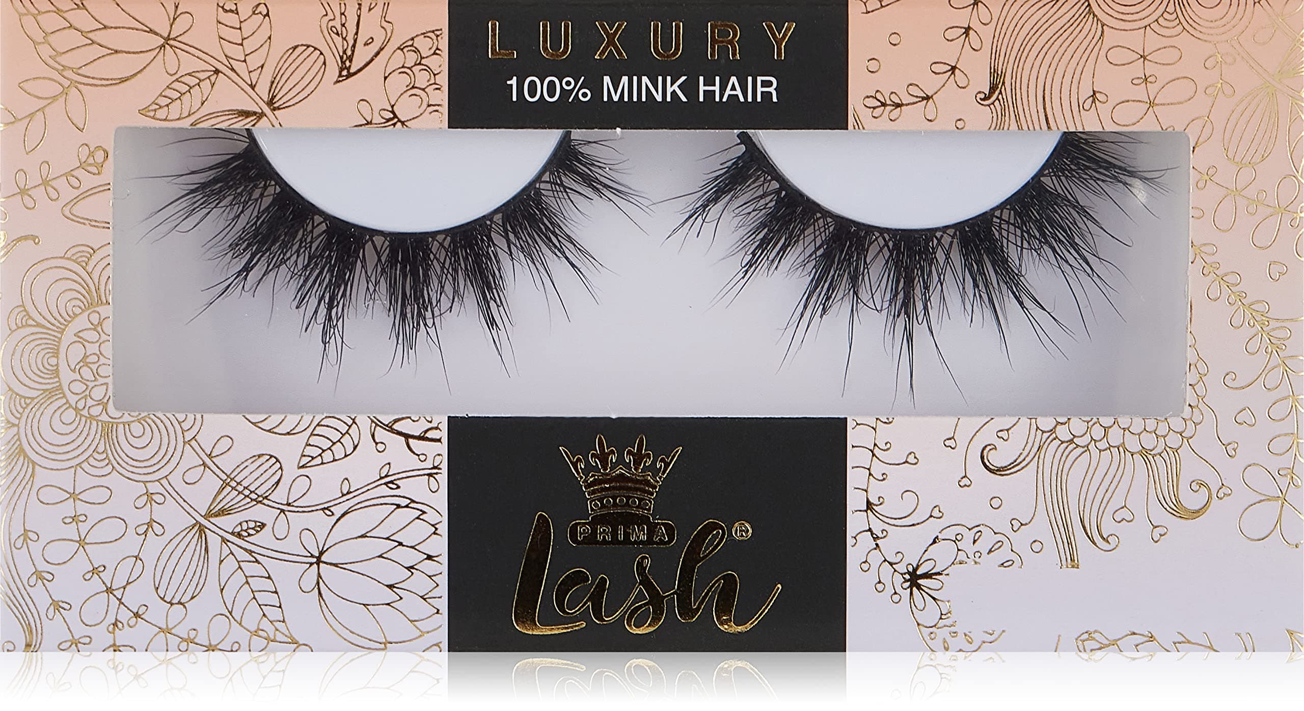 Prima Lash 3Dmink Lashes. 5-Pair Natural Looking False Eyelashes. Re-Usable 20-25 Times. Envy