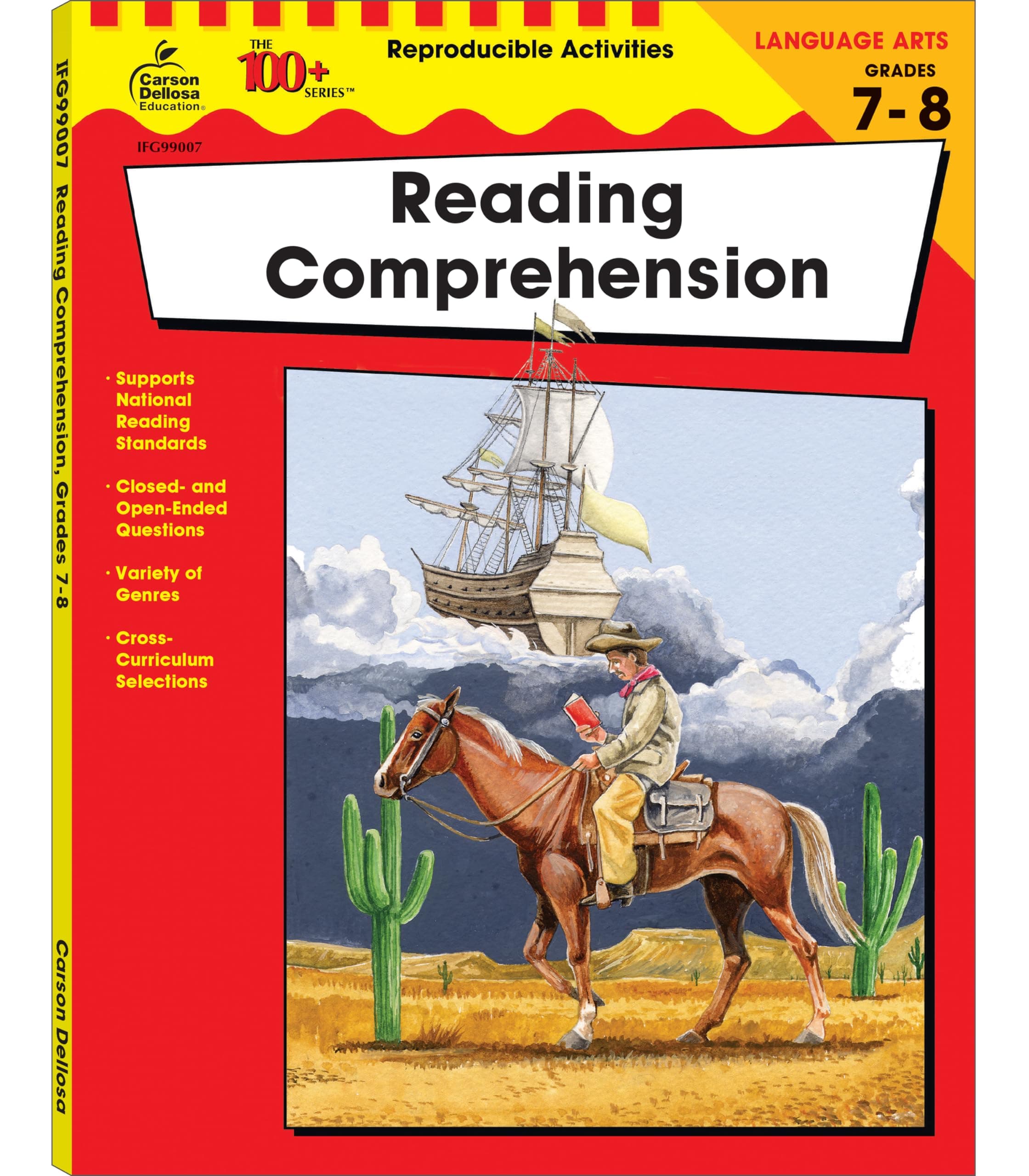 Reading Comprehension, Grades 7 - 8: Volume 22 (100+ Series(tm))