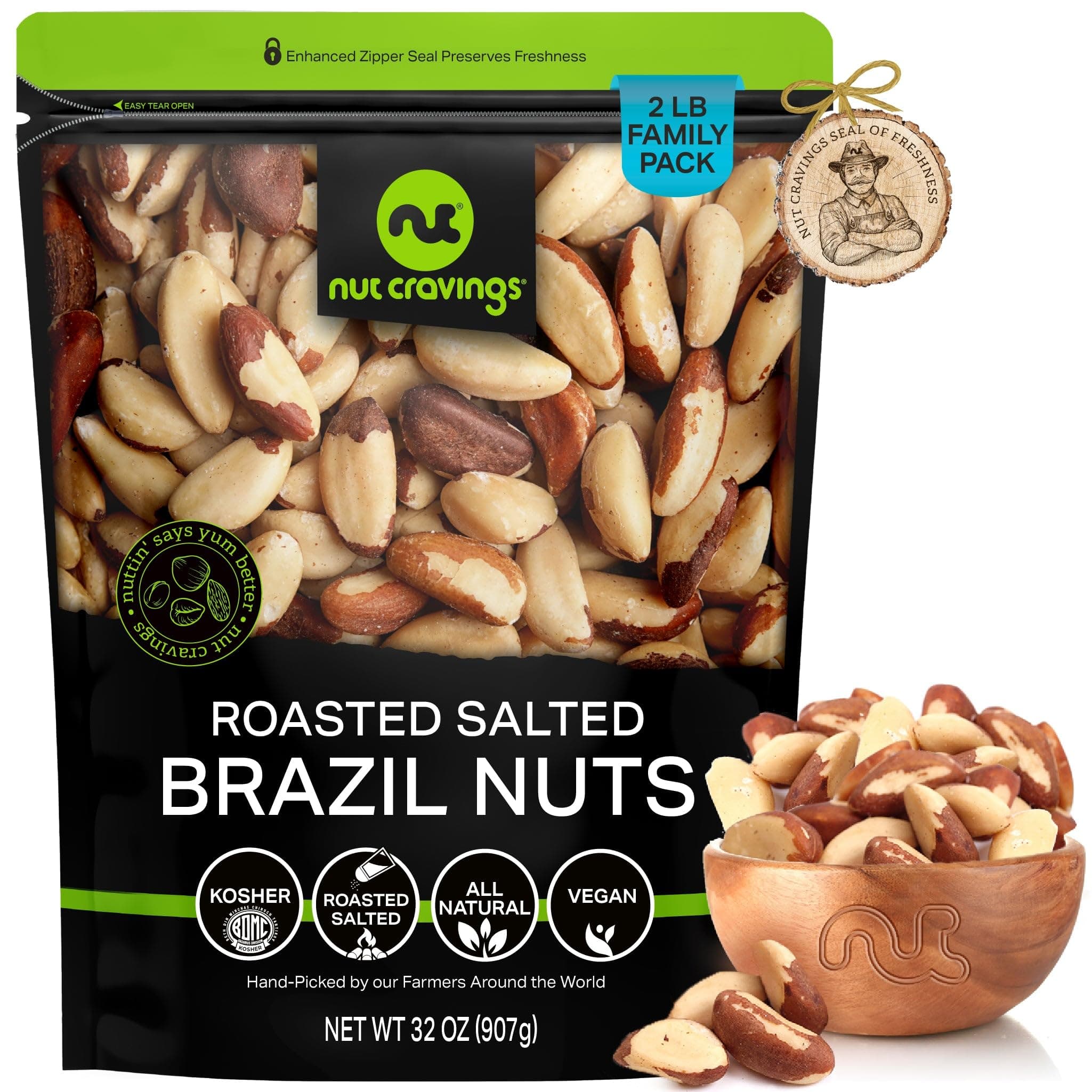 Roasted Salted Brazil Nuts (2Lbs)