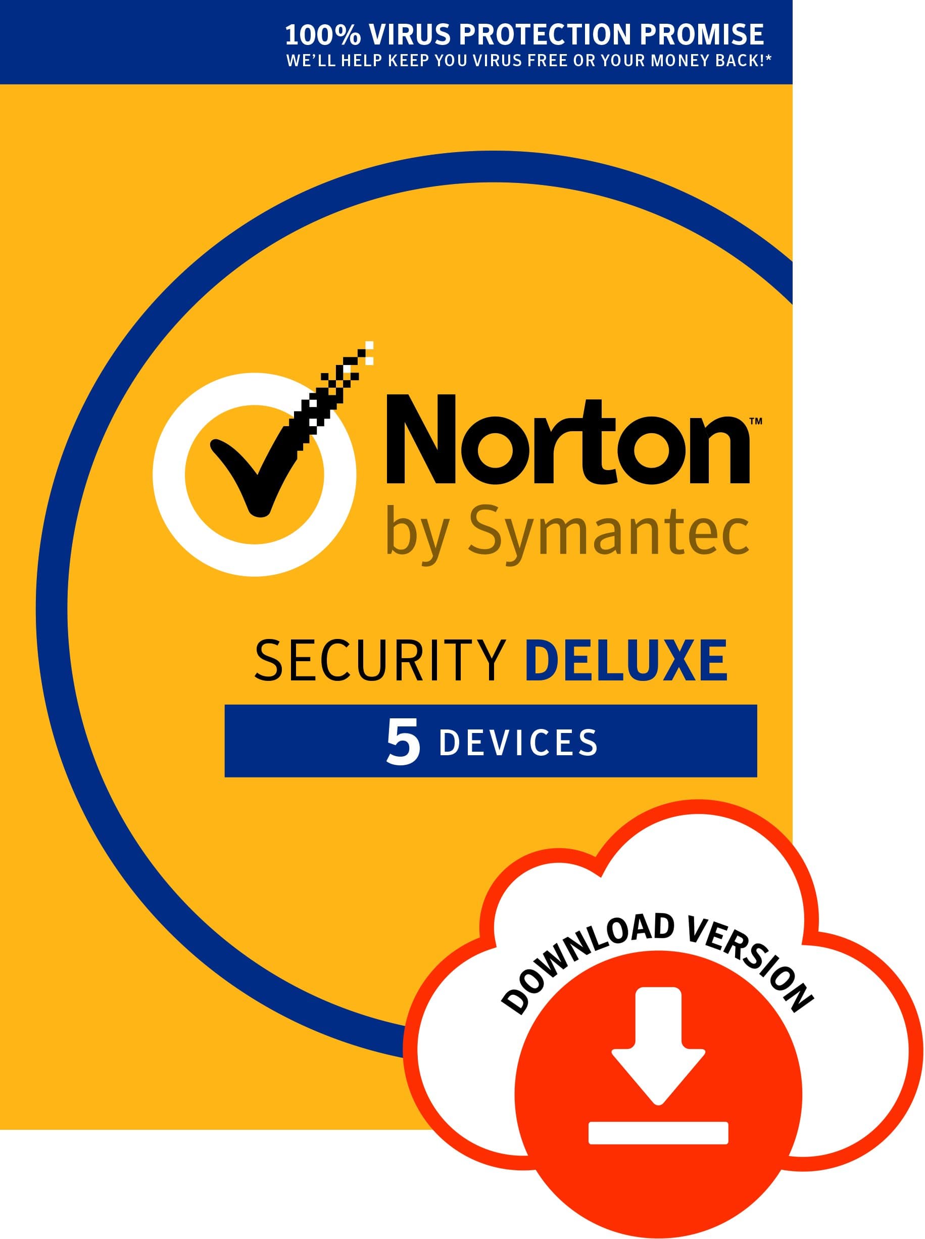 Norton Security Deluxe 2018 | 5 Devices | Antivirus included | PC|Mac|iOS|Android | Subscription - Free Trial