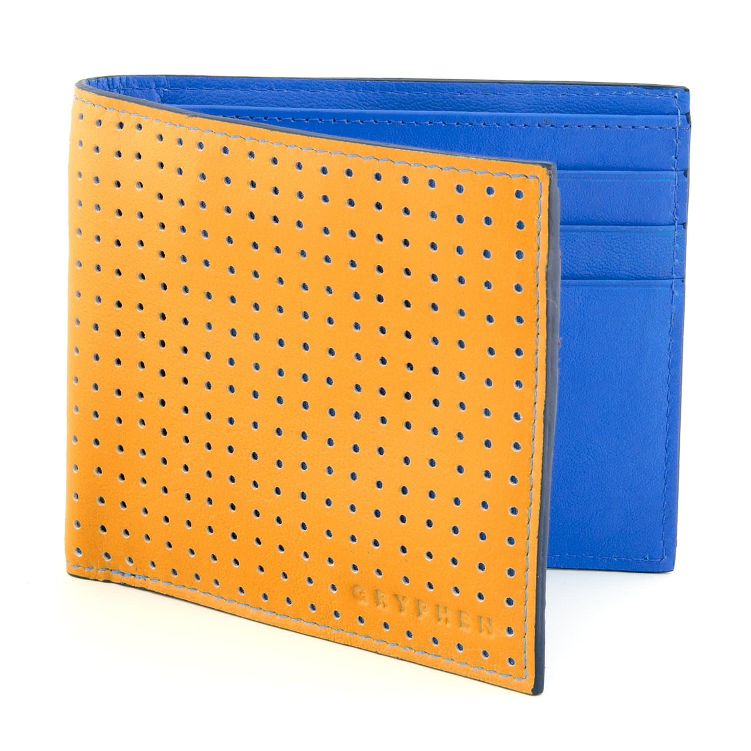 The Anka Pindot Bi Fold Leather Wallet - RFID Secure - More Color Options