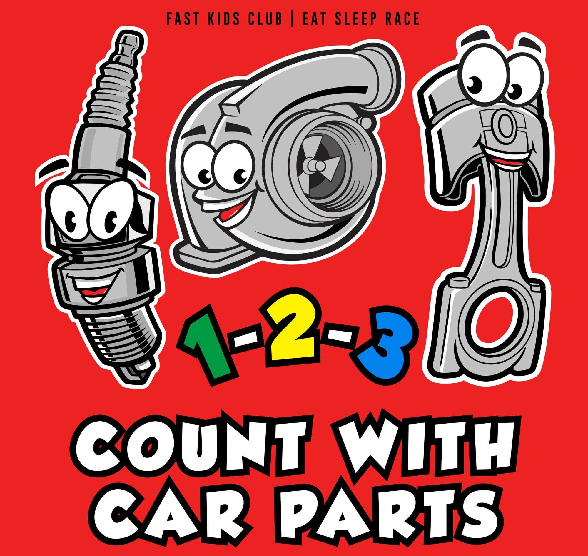 1-2-3 Count With Car Parts