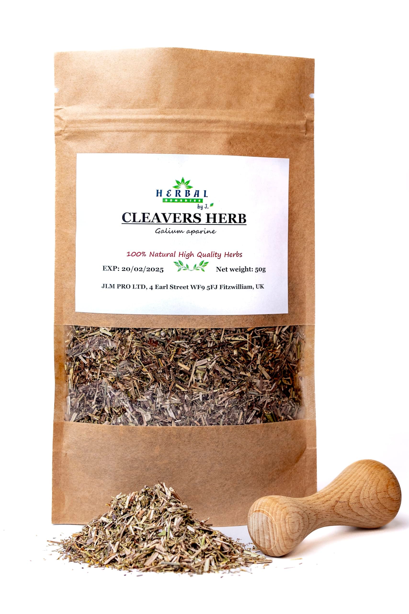 Cleavers Tea Cut Leaf Dried Herb 50g - Kidney UTI Support Digestion/Goosegrass - Herbal Remedies by J. - Przytulia