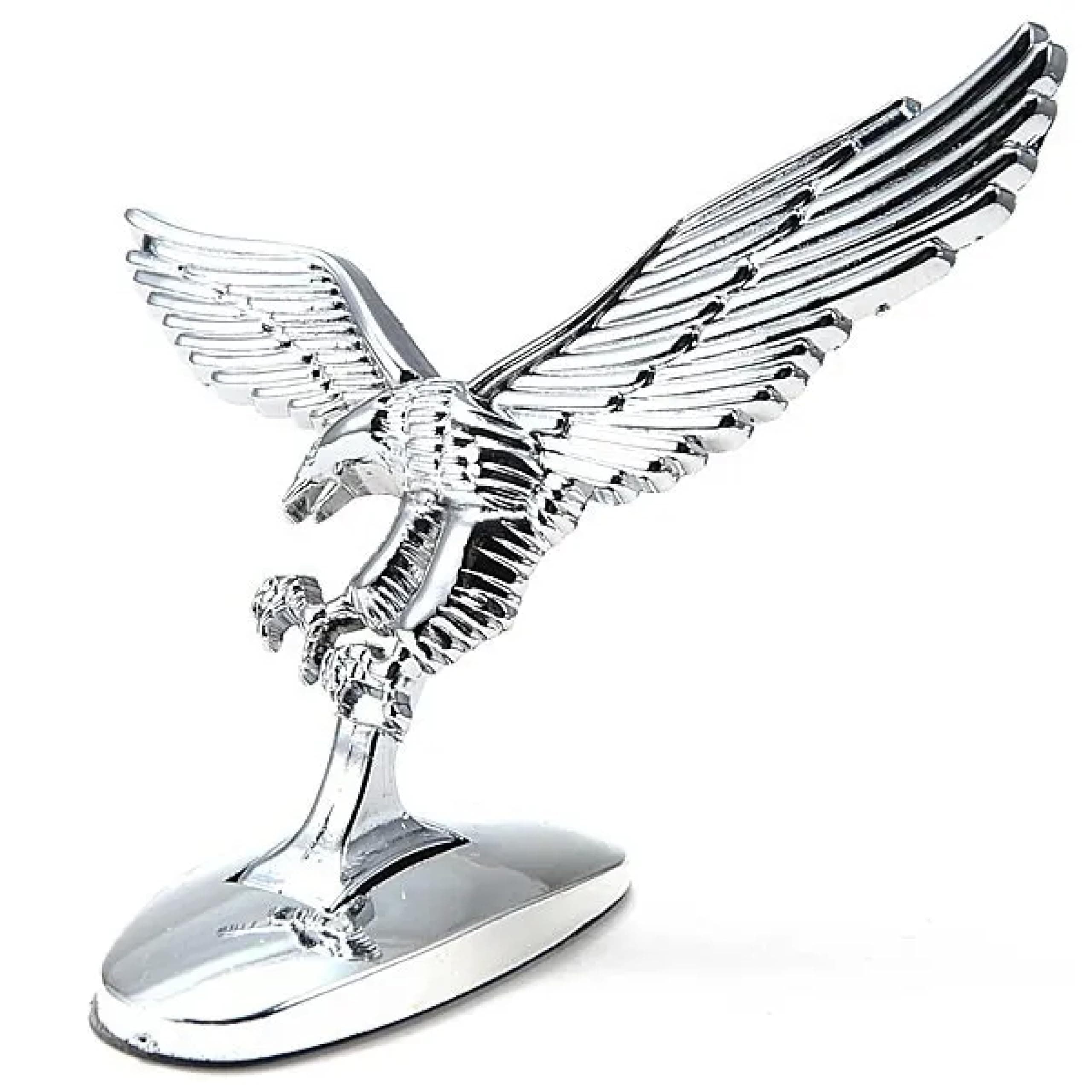 SmartFix Eagle Car Front Hood Bonnet Emblem Sticker Metal Silver for Stylish ...