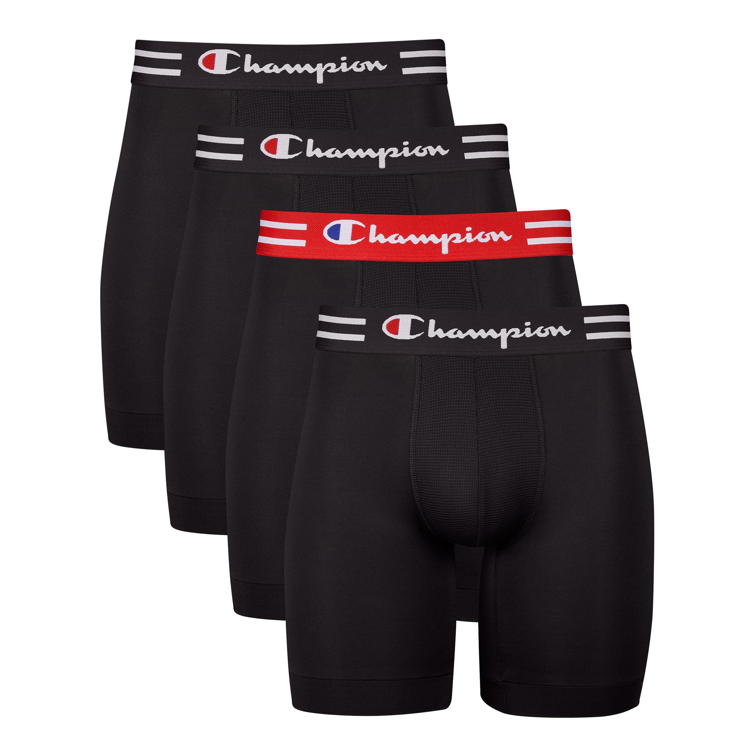 Champion mens Everyday Active Lightweight Stretch Boxer Briefs - 4 Pack Boxer Briefs (pack of 4)