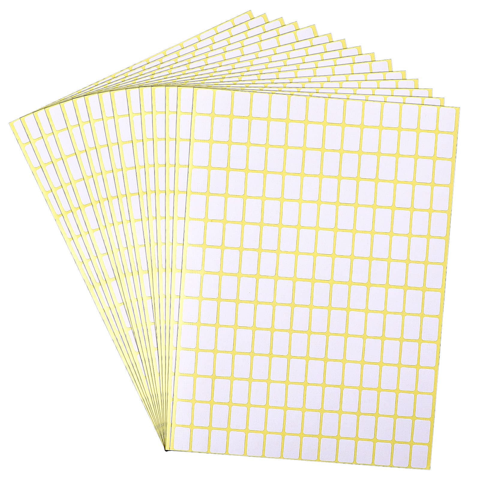 2940 Pcs Matte Small White Labels Stickers Blank Labels Removable Price Tags Labels Stickers for Jars Boxes File Folders Envelopes School Office Kitchen (13 X 9 mm)