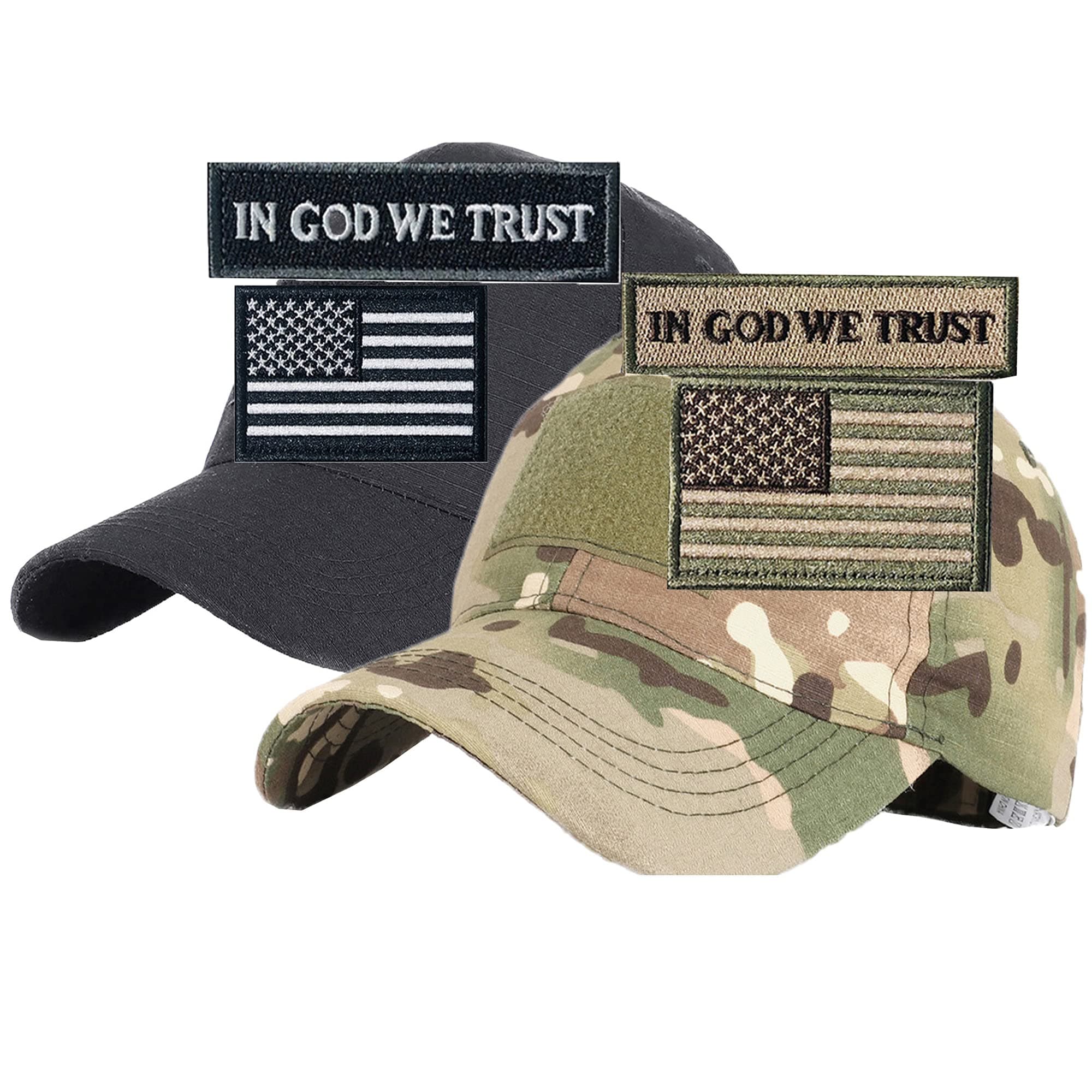 Tactical Hat Military Patches Adjustable Operator Flag Hats Cap Army Hats for Men Baseball Cap
