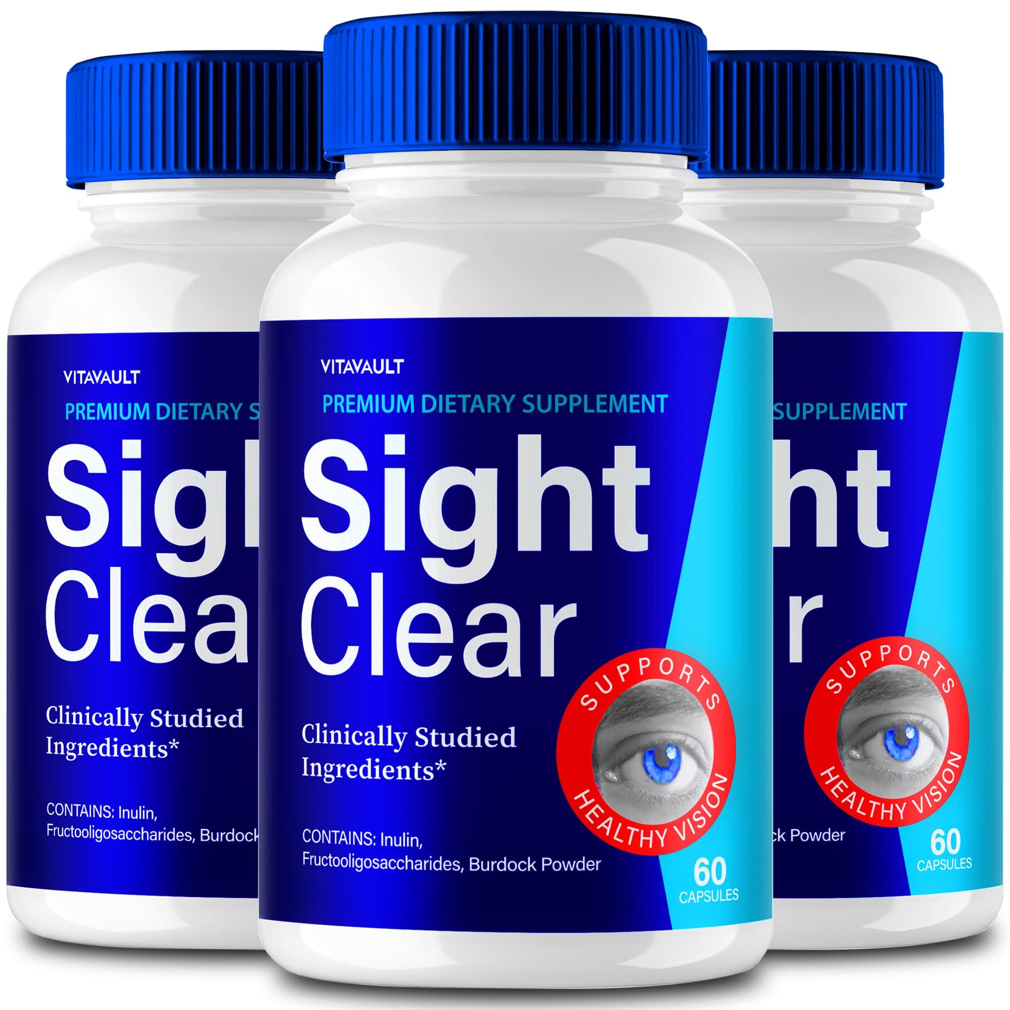 (3 Pack) Sight Clear Eye Supplement Capsules, Sight Clear Pills - Maximum Strength, SightClear Supplement for Vision Vitamin (180 Capsules)