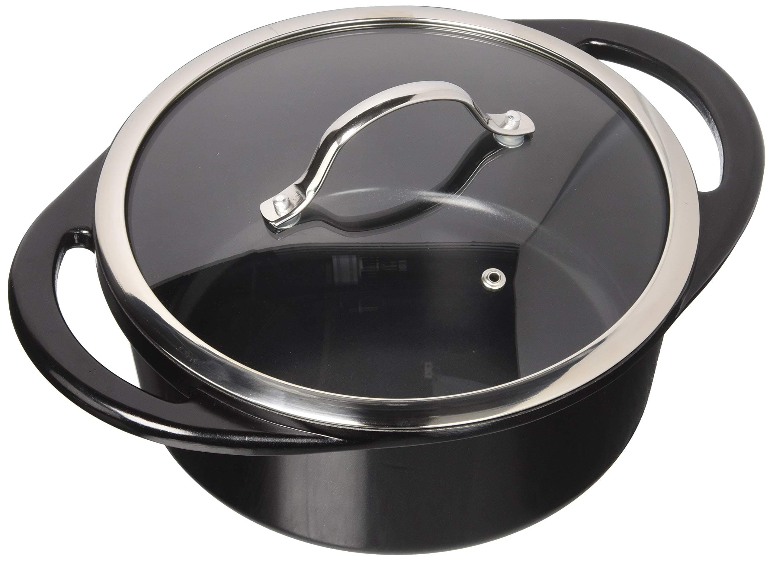 CorVexStock Pot with Lid, Large, Black