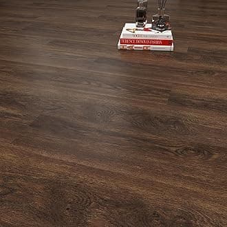 Vinyl Flooring Lino Flooring, Peel & Stick Floor Tiles, Self Adhesive Floor Tiles, 2 mm, 36 Pieces, Waterproof, for Kitchen, Living Room, Floor Plank (5.02 m², Ipa)