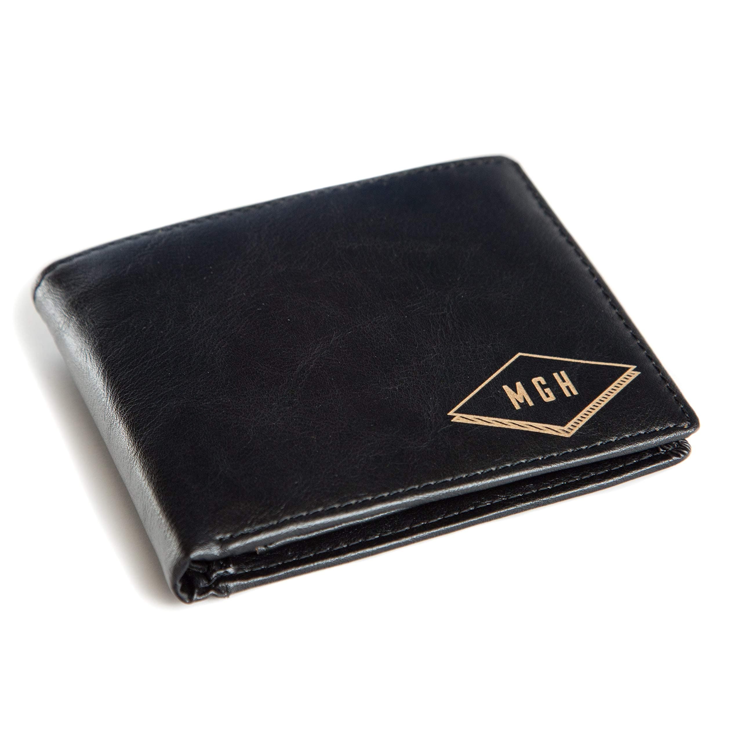 Swanky BadgerPersonalized Wallet – Bifold Wallet (Black Diamond)