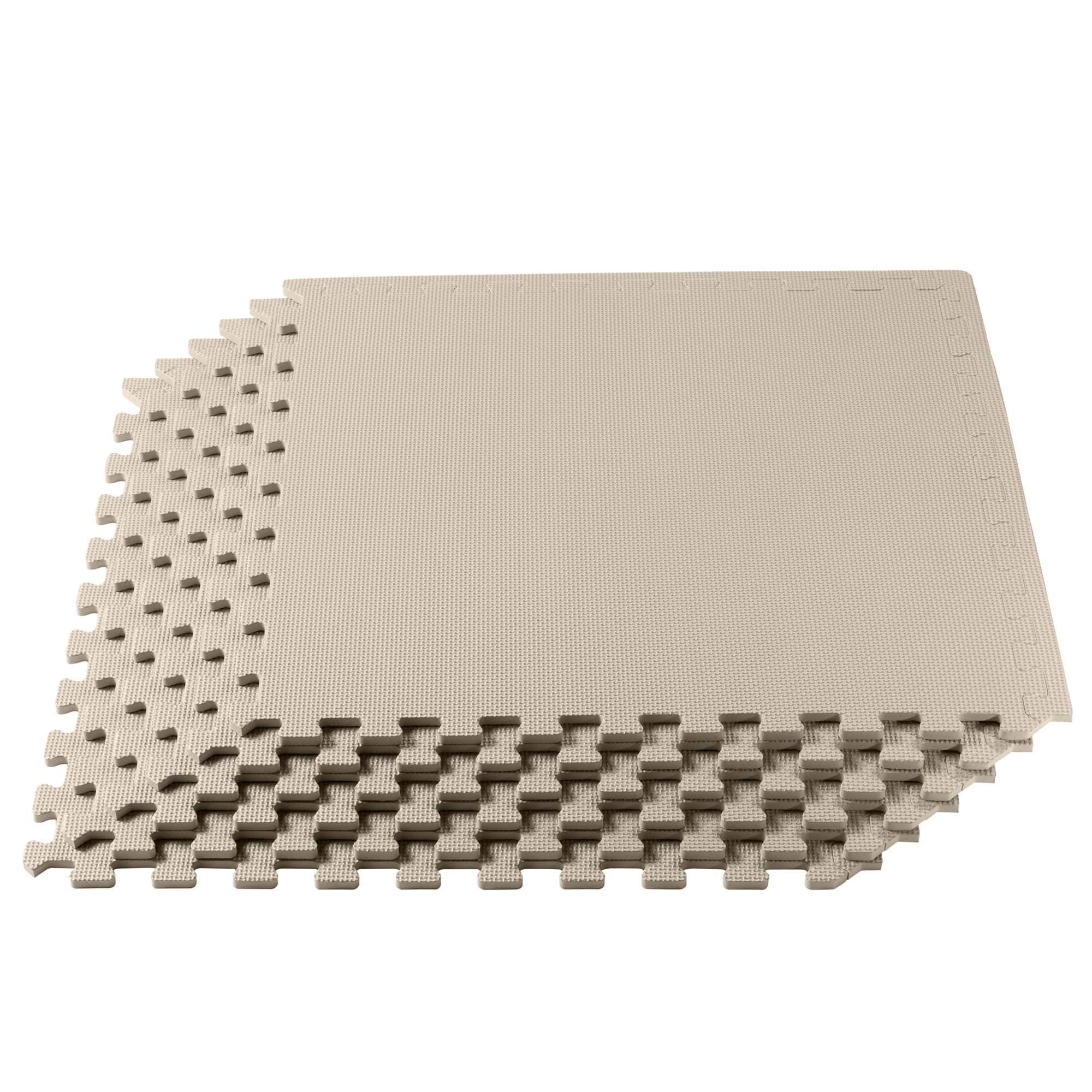 We Sell Mats 3/8" Thick Multipurpose EVA Foam Exercise Floor Mat, Interlocking Tiles, Anti-Fatigue for Home or Gym