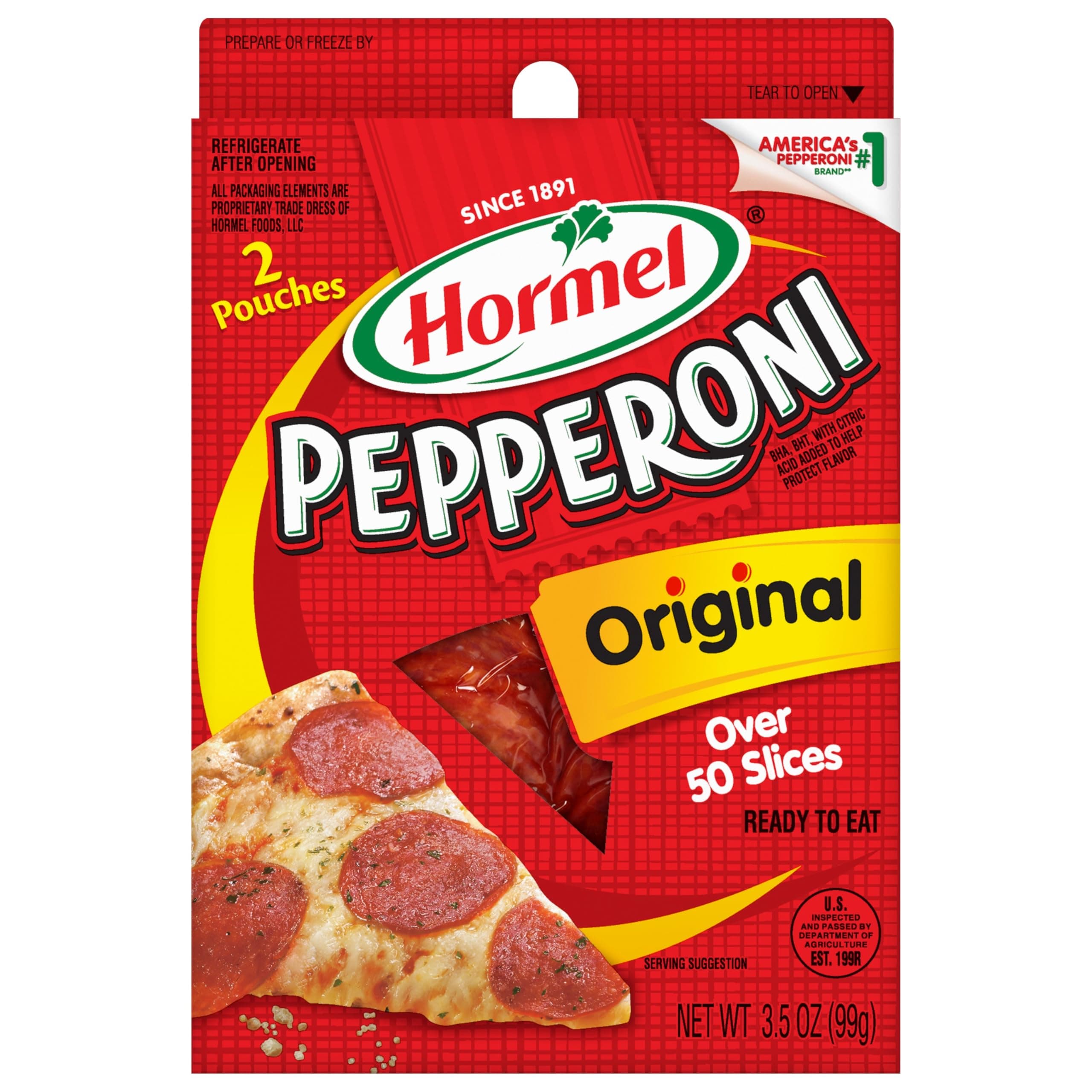 Original Pepperoni Slices, 3.5 oz. (Pack of 10)
