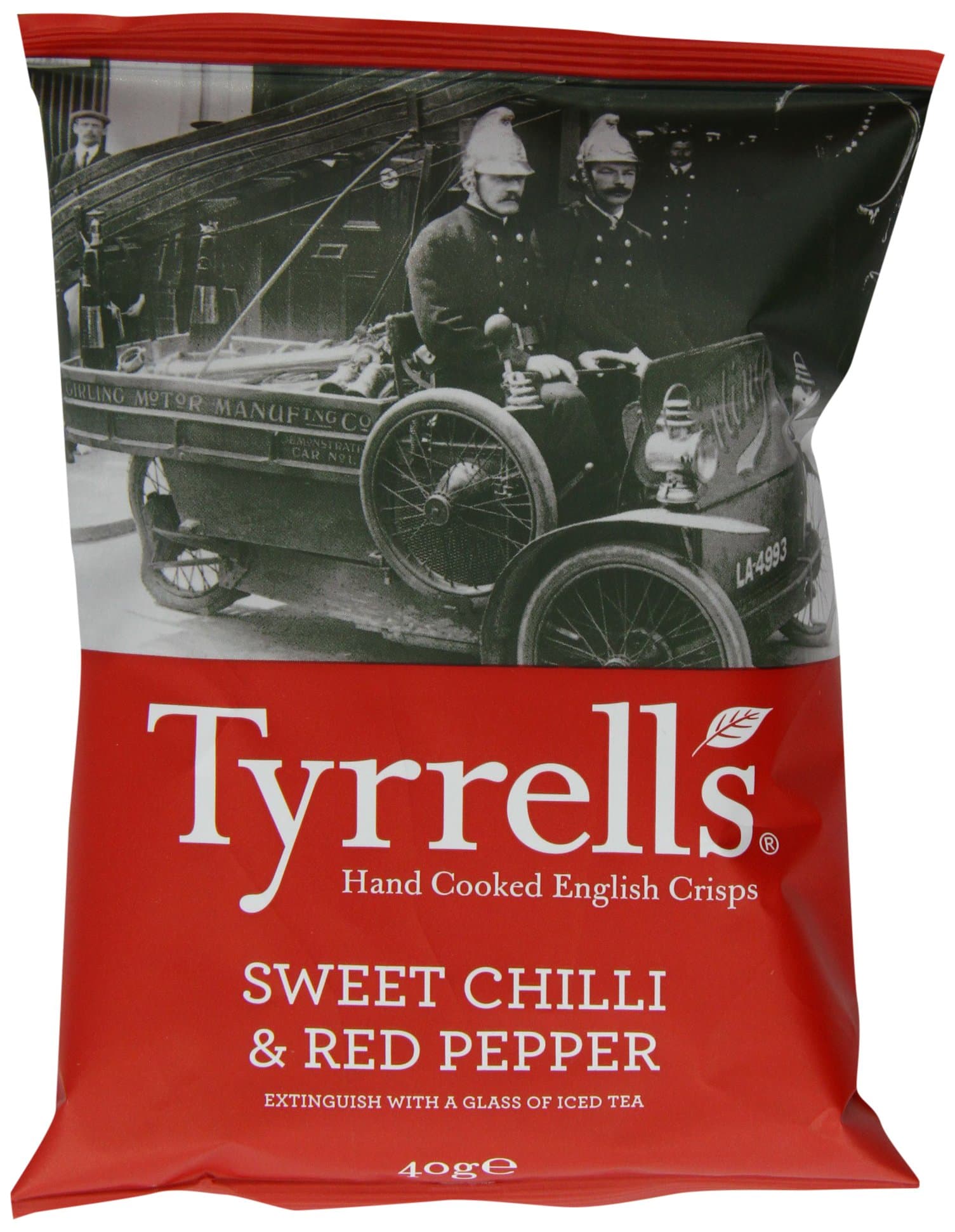Tyrrells Sweet Chilli and Red Pepper Crisps 40 g (Pack of 24)
