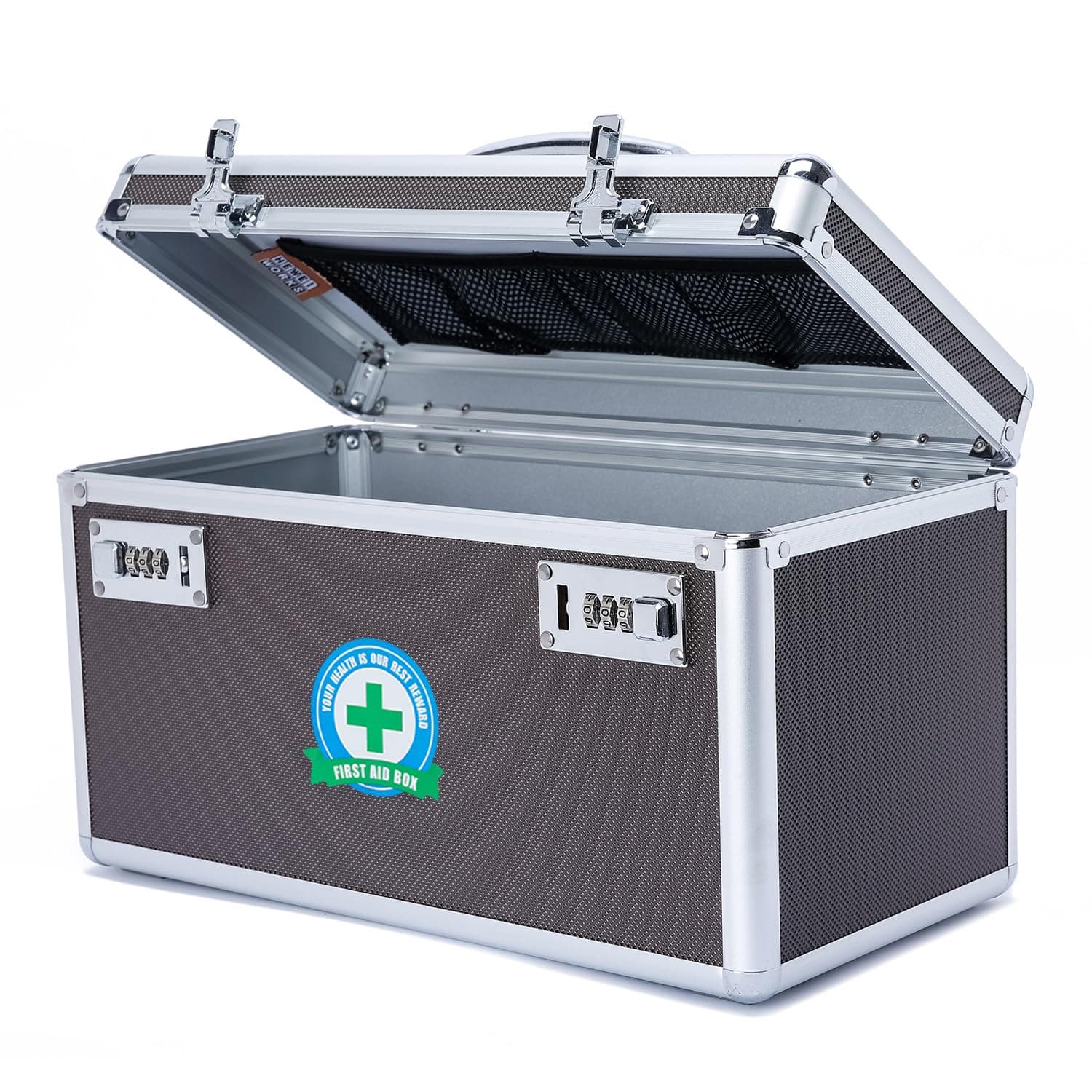HEWEI WORKS Locking Box with Portable Storage Case, 14.2''x 7.2''x 8.2'',Chil...