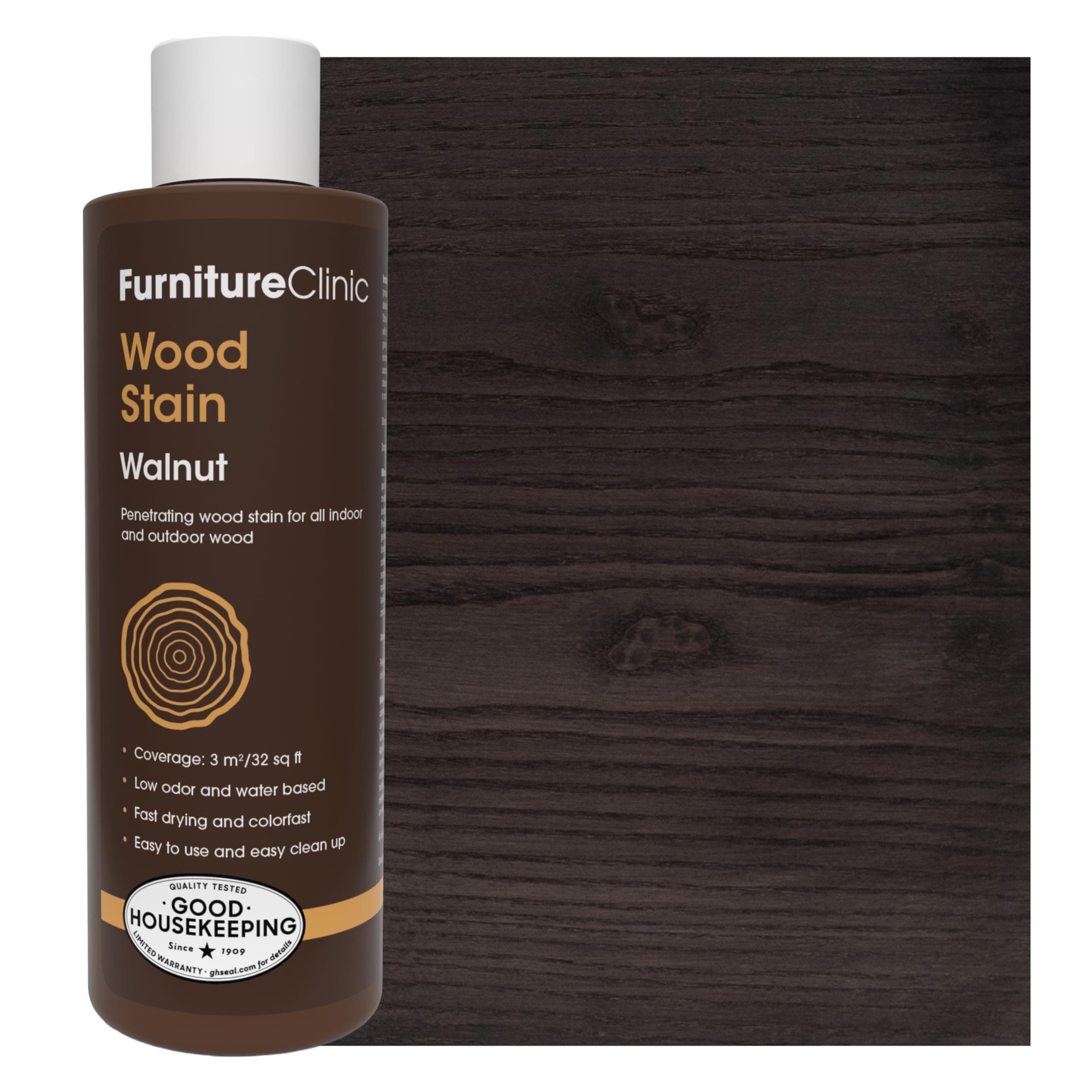 Wood Dye (250 ml, Walnut) – Fast and Effective – for All Wood Types Indoor and Outdoor