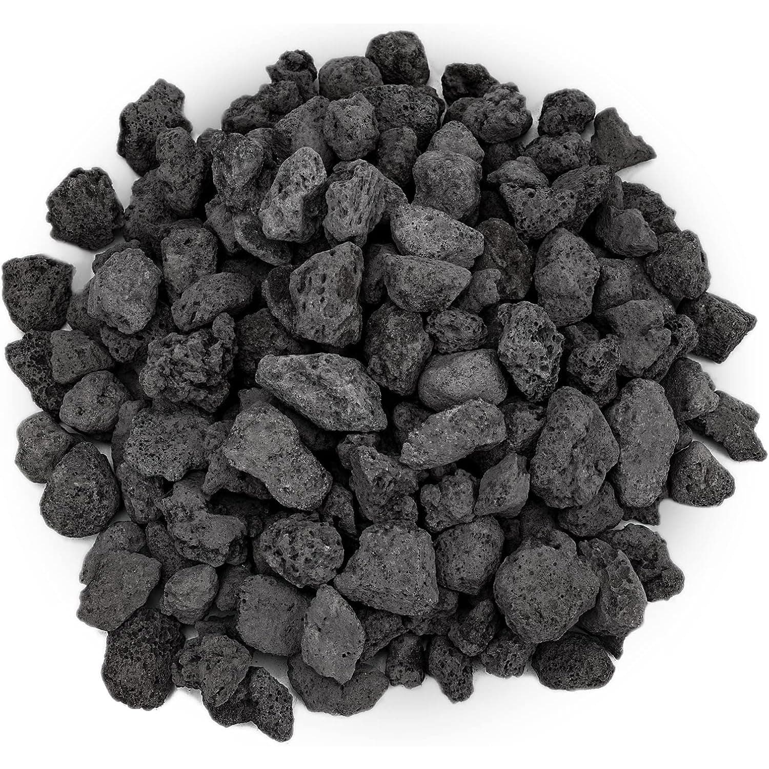 - Emily Pets Black Lava Rocks Stone Granules, Fire Pit Lava Rocks Ideal for Fireplace fire pits, Garden Decorative Landscaping, Plant Cultivation and Aquariums (1.95Kg)