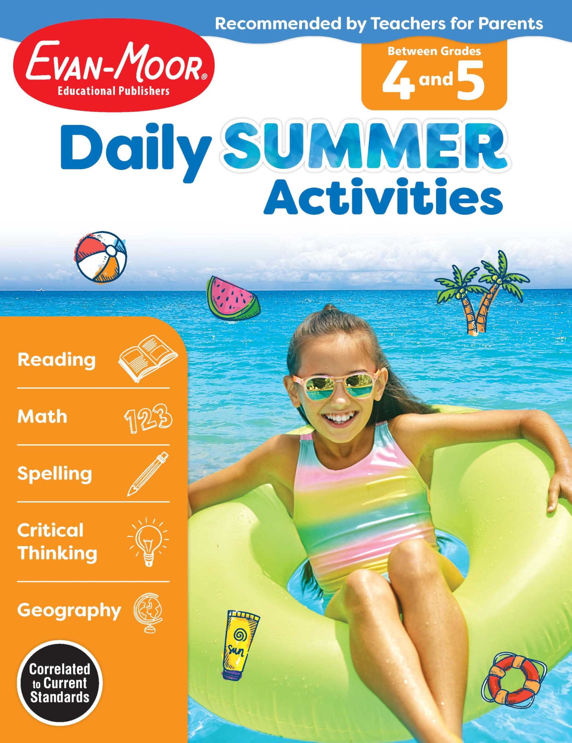 Daily Summer Activities: Between 4th Grade and 5th Grade, Grade 4 - 5 Workbook