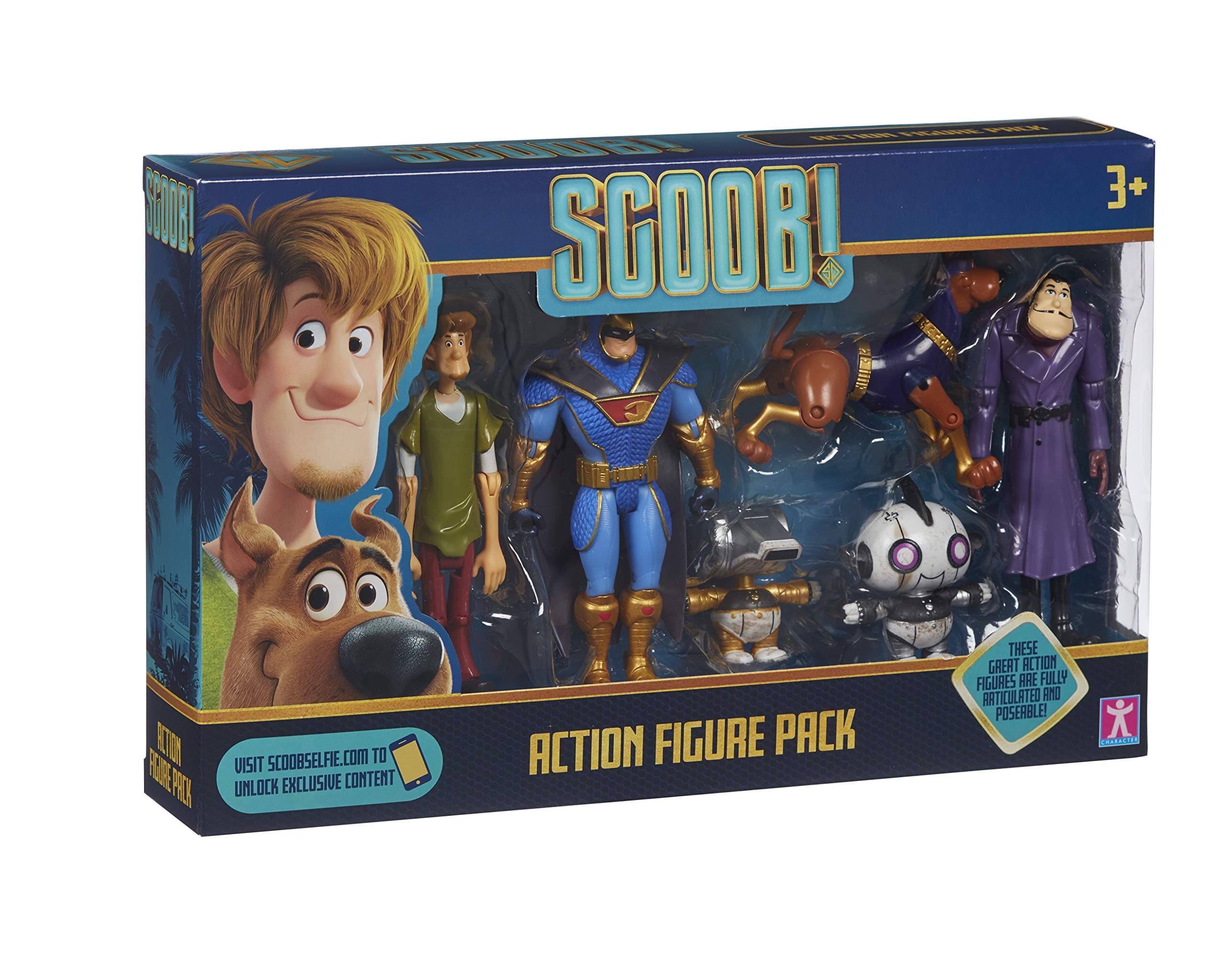 SCOOBY-DOO SCOOB ACTION FIGURE MULTI PACK- Scooby-Doo Toys, Scoob The Movie, Imaginative Play