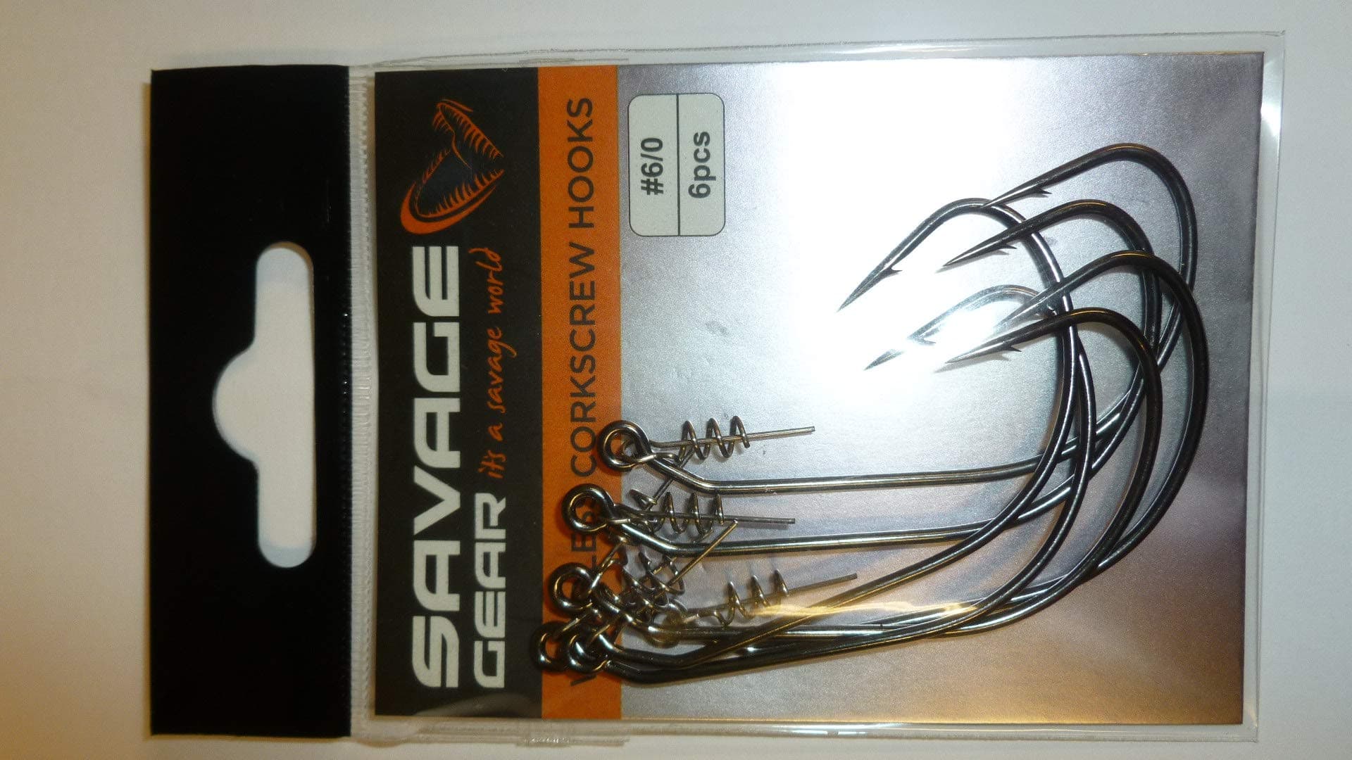 Savage Gear Weedless Corkscrew Hooks: 6/0: Un-loaded