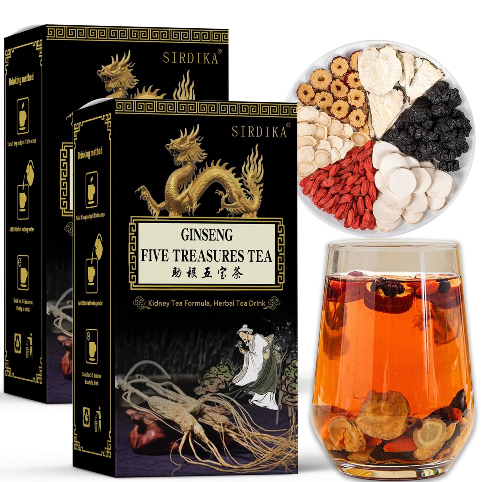 Ginseng Five Treasures Tea