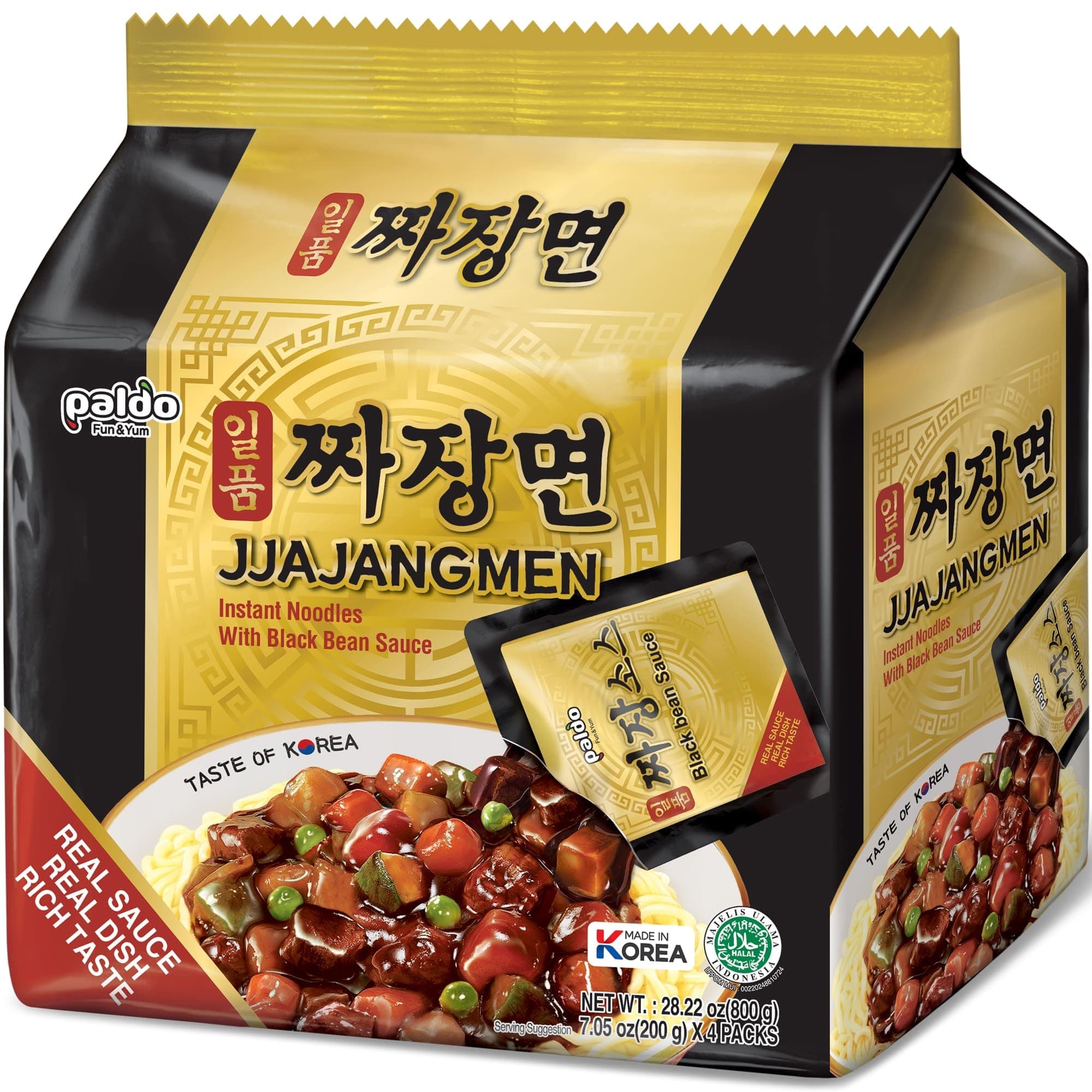 Paldo Jjajang Men Chajang Noodle 4 Packets