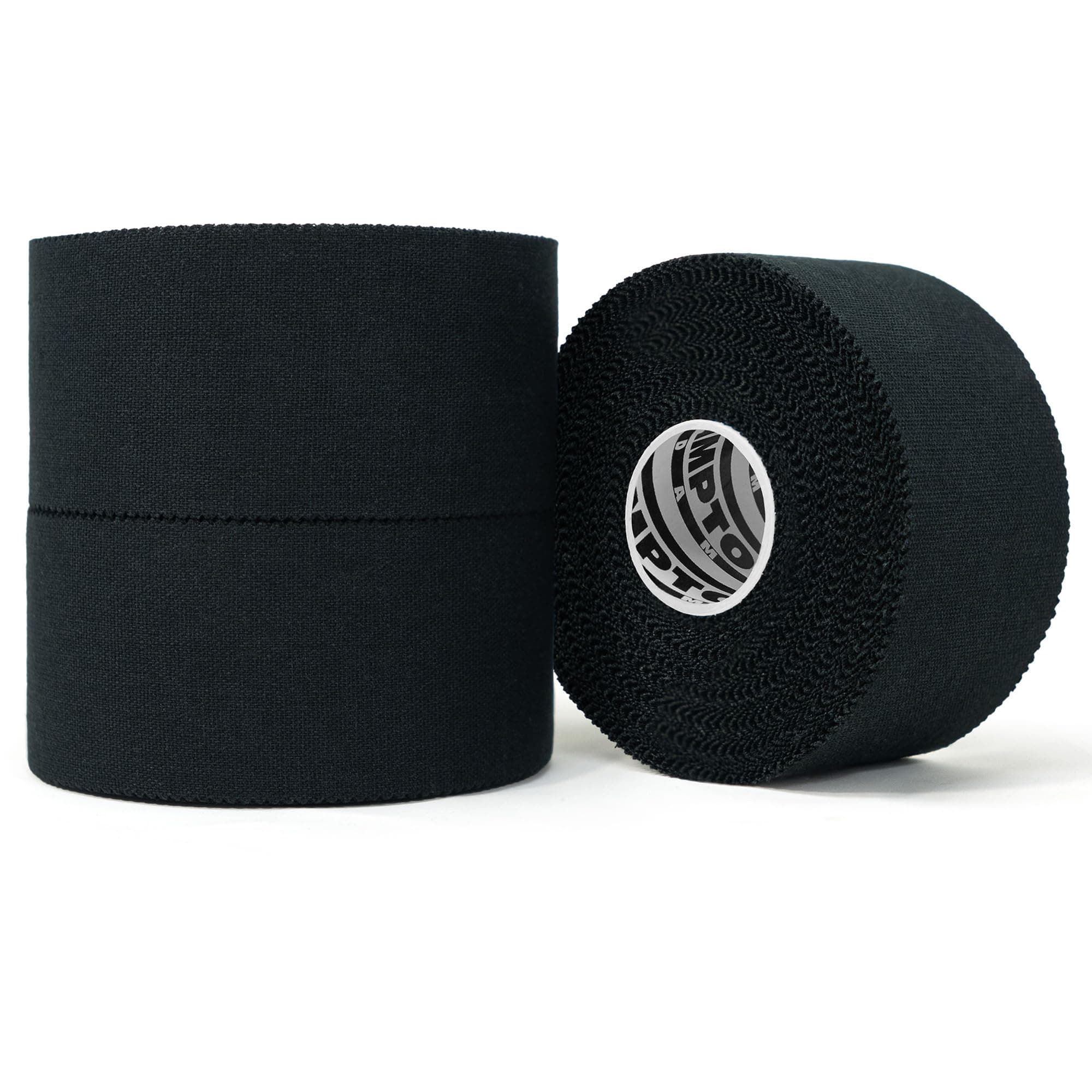 Hampton Adams Black Athletic Tape - 45Ft Per Roll No Sticky Residue & Easytear Technology for Sports Athletes, Trainers First Aid Injury Wrap: Fingers Ankles Wrist 1.5 Inch X 15 Yards (3-Pack)