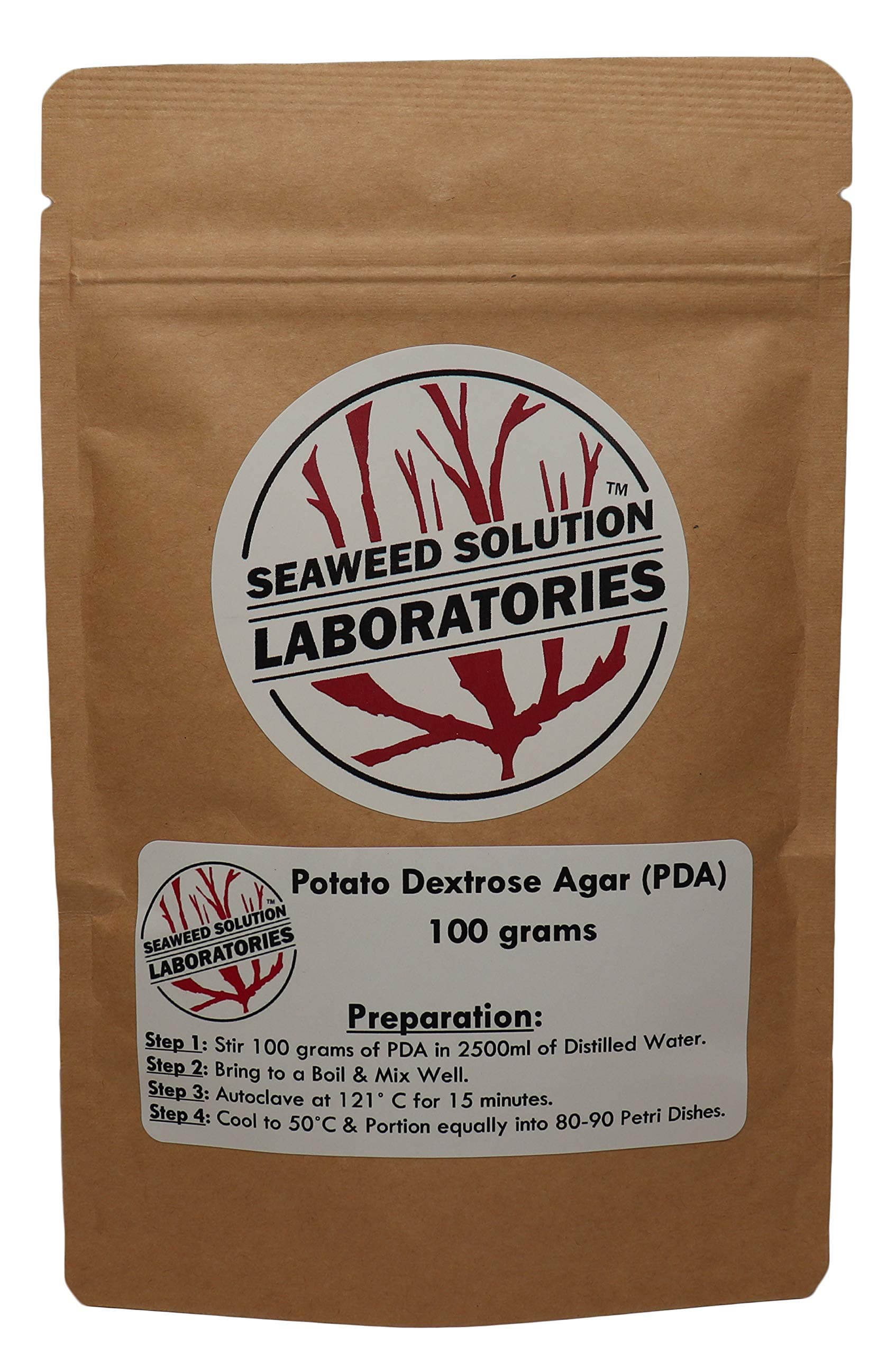 Potato Dextrose Agar (PDA) Dehydrated, 100 grams