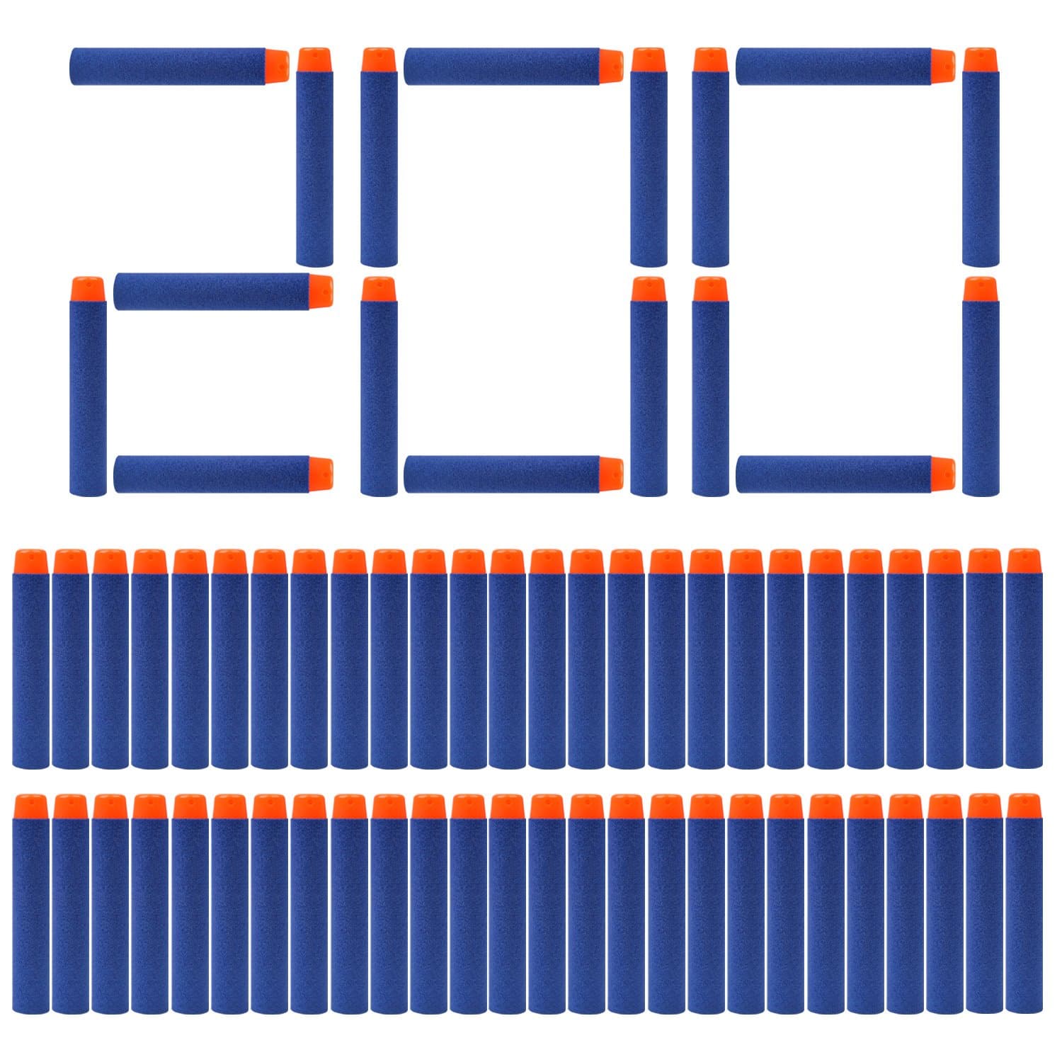 Refill Darts Bullet for Nerf N-Strike Elite Zombie Strike Rebelle (200 Blue)