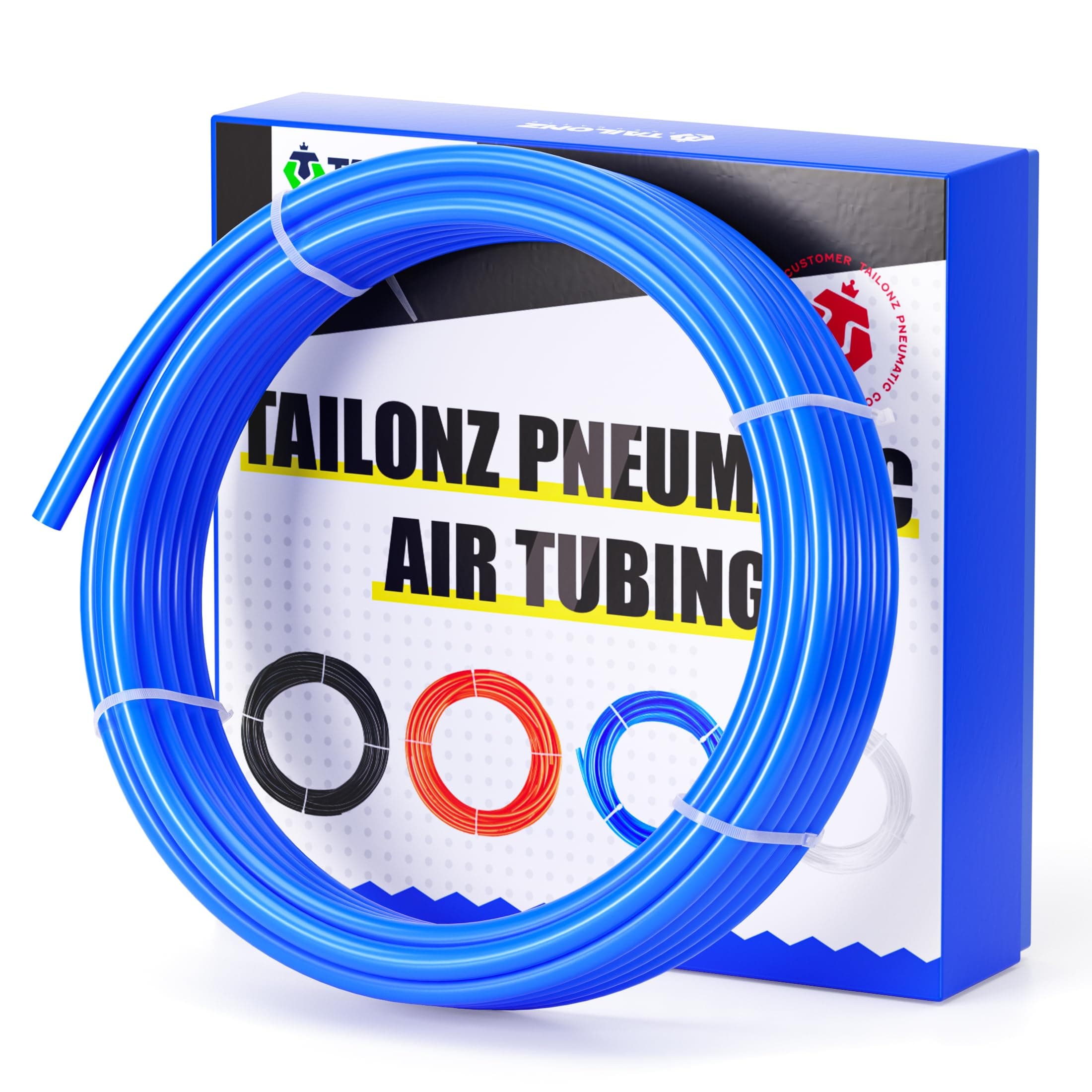 TAILONZ PNEUMATIC Blue 8mm OD 5mm ID Polyurethane PU Air Hose Pipe Tube 10 Meter 32.8ft