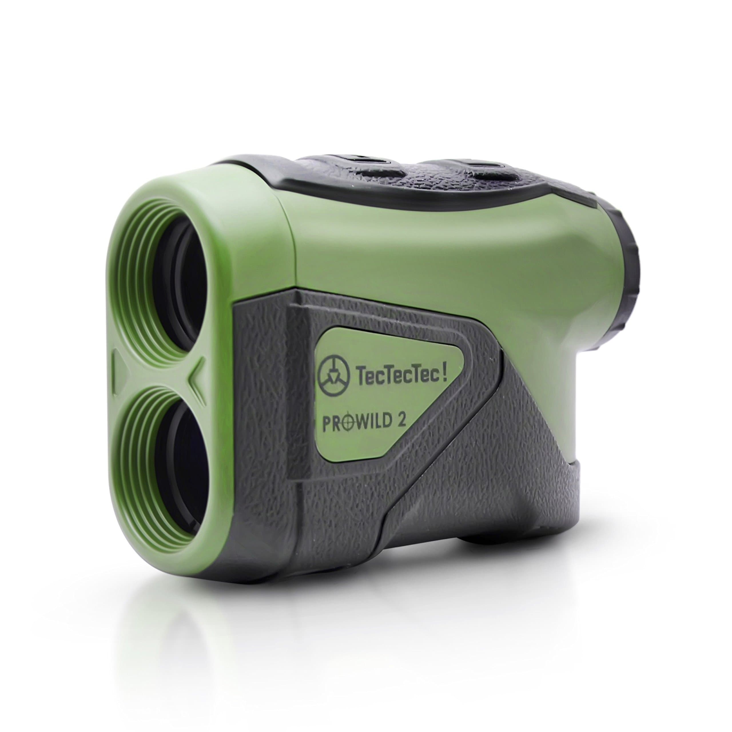 TecTecTec ProWild 2 High Accuracy Laser Rangefinder for Hunting with Range Scan, Speed Mode, CR2 Battery, and Normal Measurements - Green