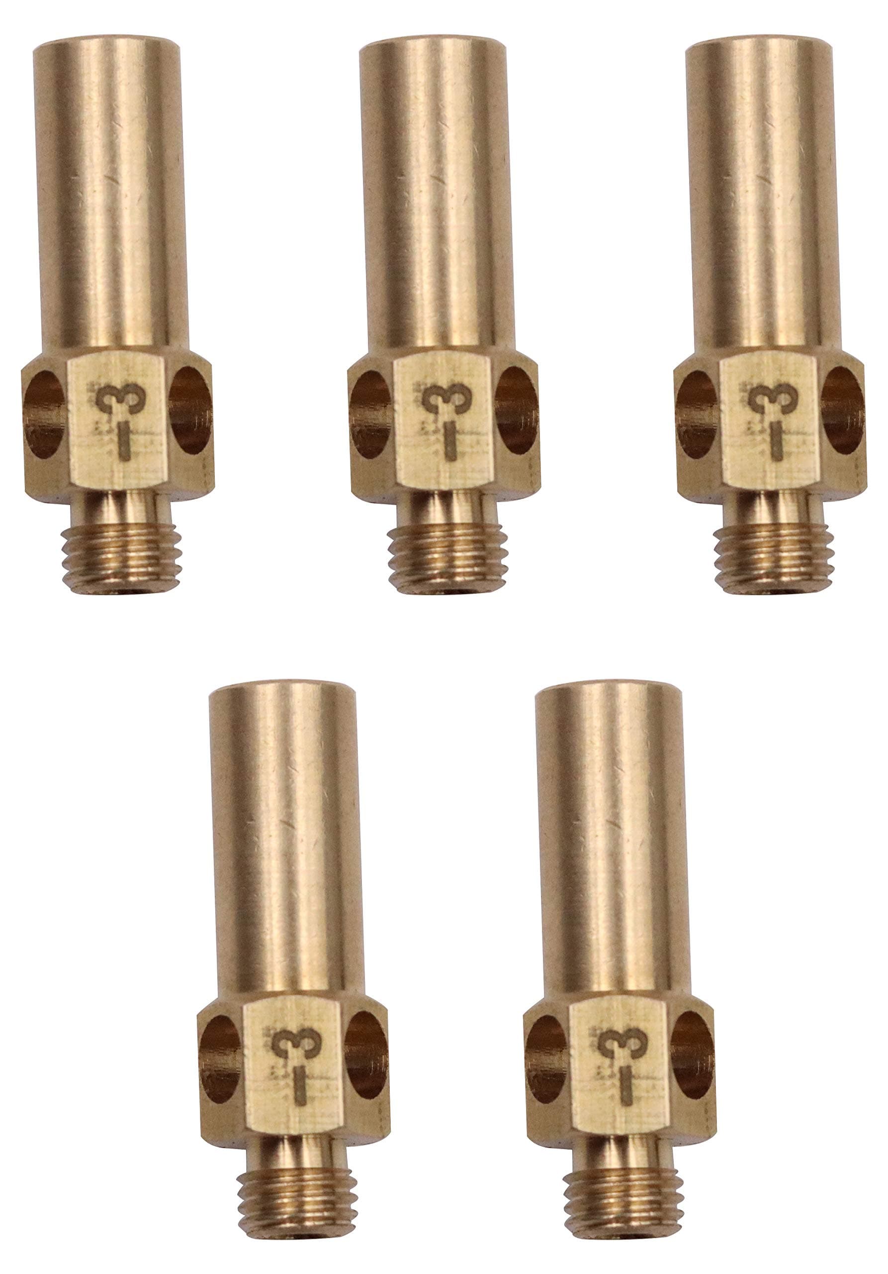 5 PCS Brass Cast Iron Jet Burner LPG Gas Nozzle Cooking Stove Nozzles