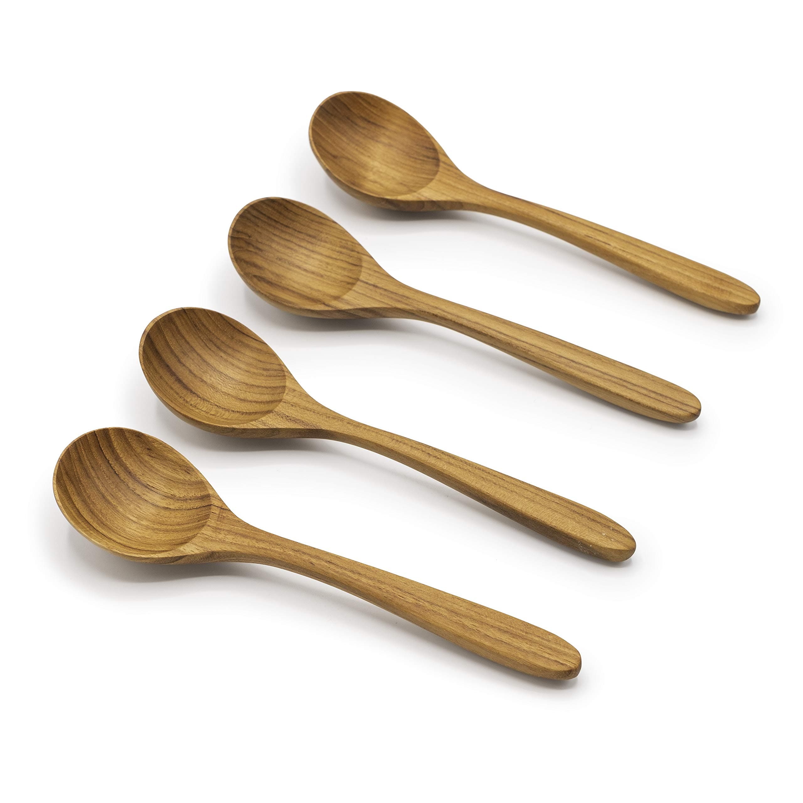Round Wooden Soup Spoons