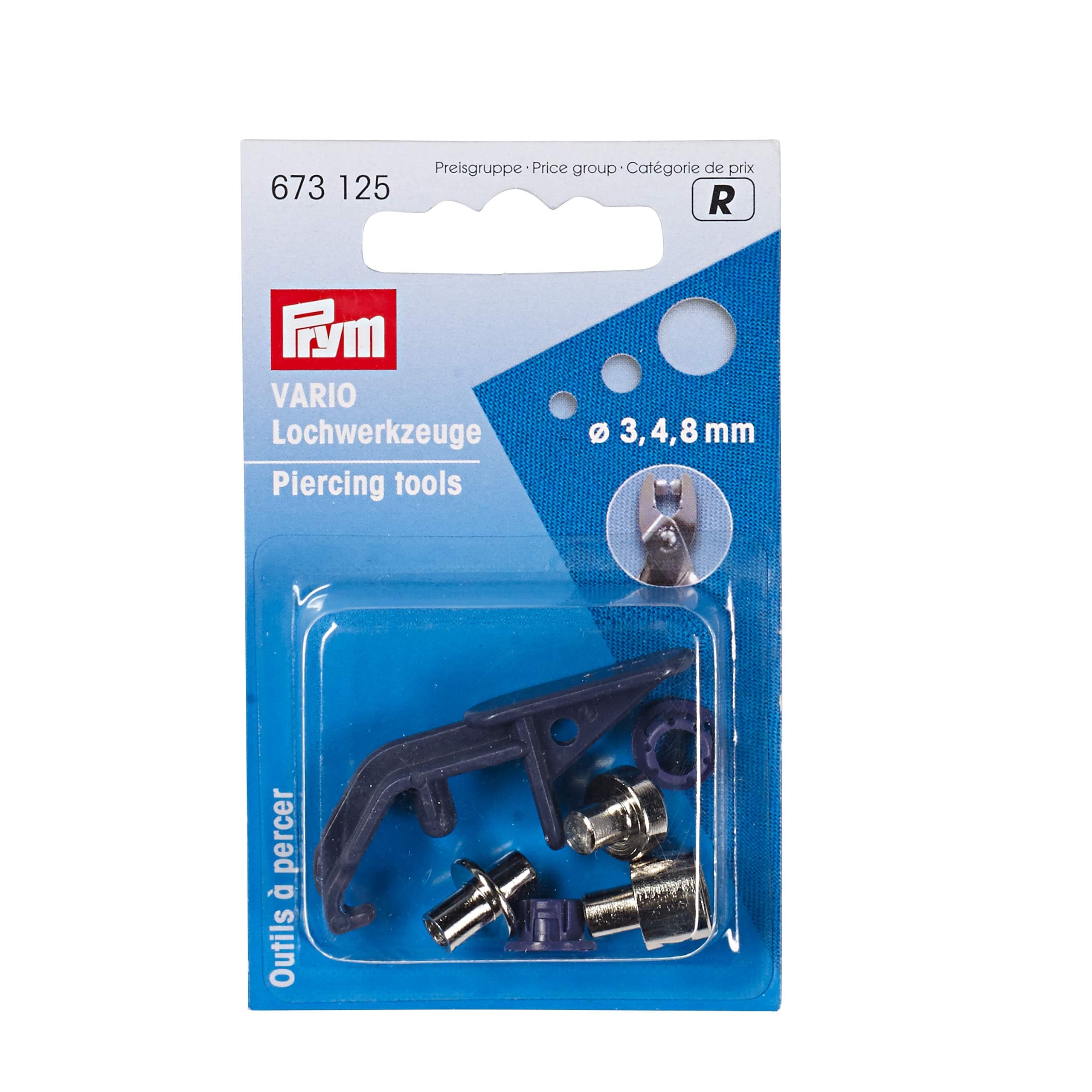 Prym Piercing Tools for Vario-Pliers ST 3/4/8 mm, Gold