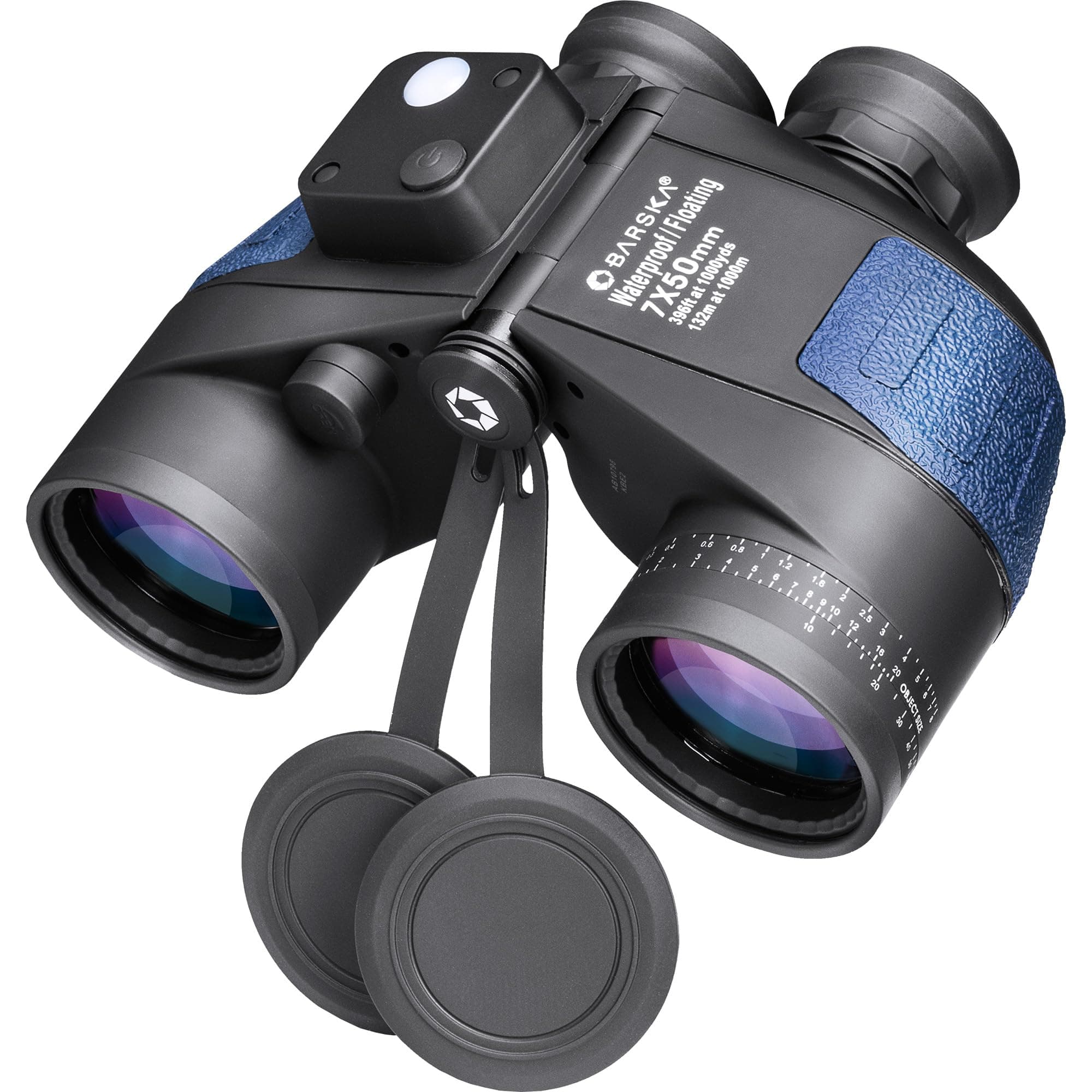 Deep Sea 7x50 Waterproof Marine Binoculars with Internal Rangefinder & Compass