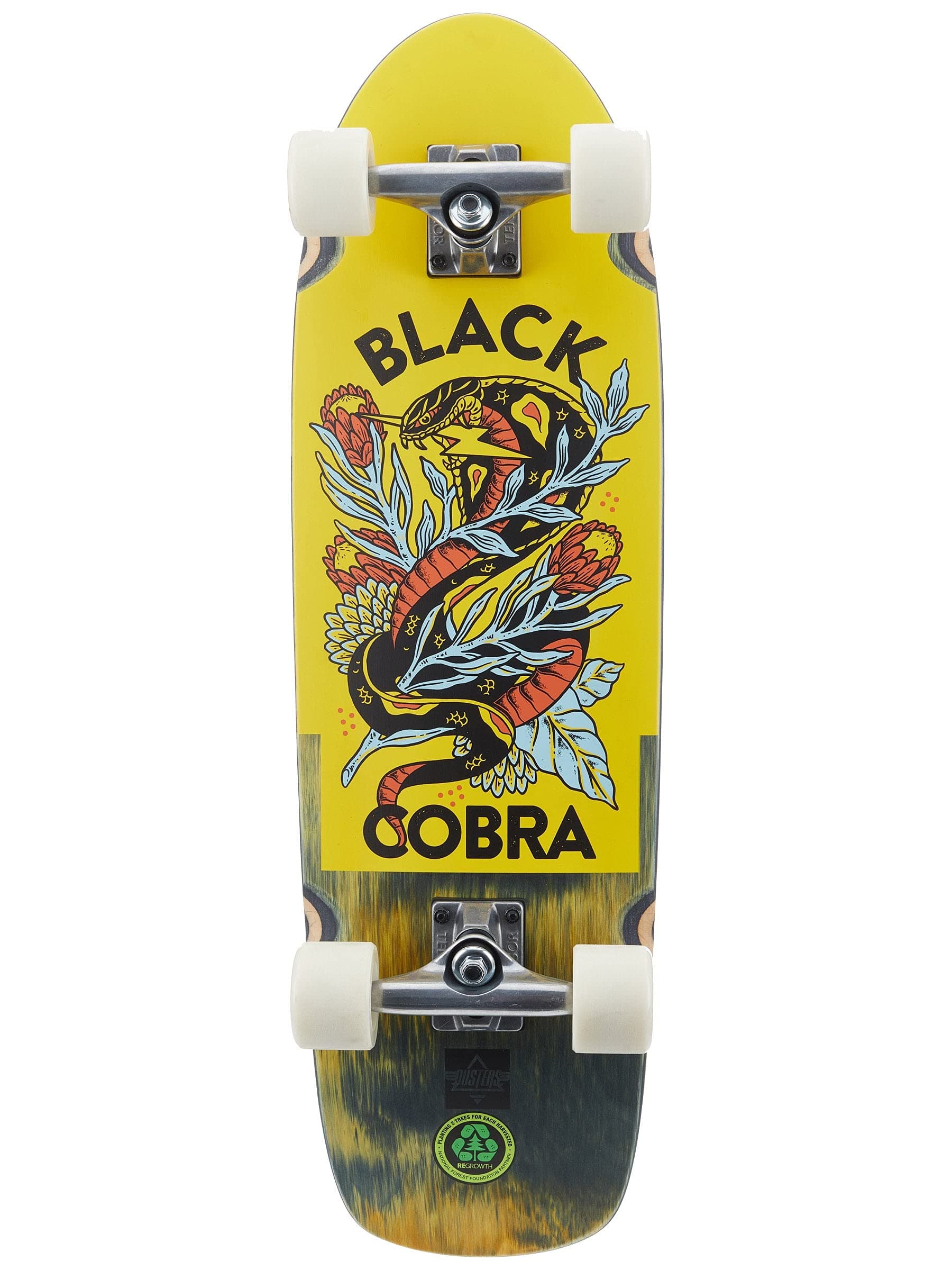 Skateboard Complete Cobra Cruiser Yellow 29.5"