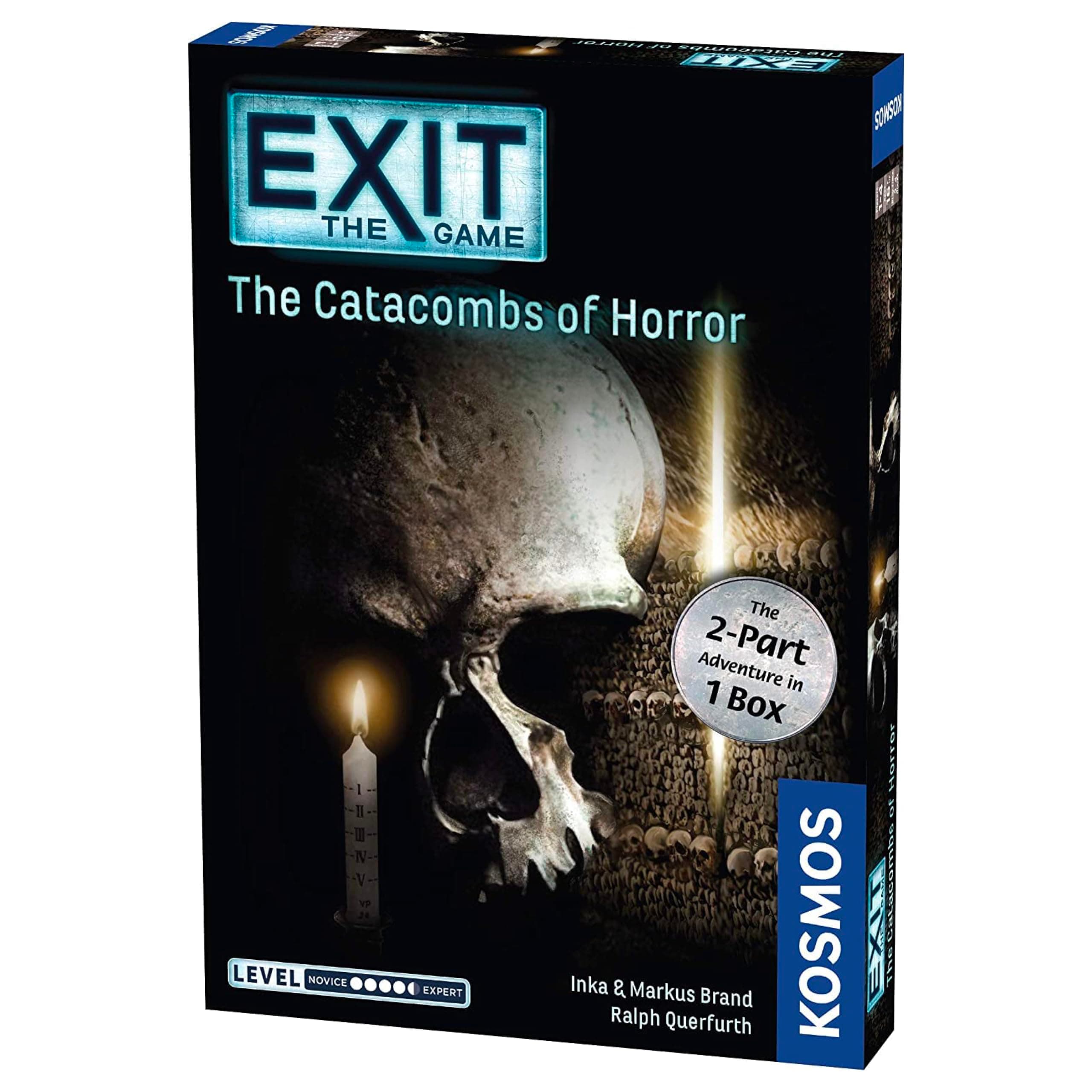 Exit: The Catacombs Of Horror | Game - A Kosmos From Thames & Card-Based, 2-Part At-Home Escape Room Experience For 1 To 4 Players, Ages 16+, Multi-colored