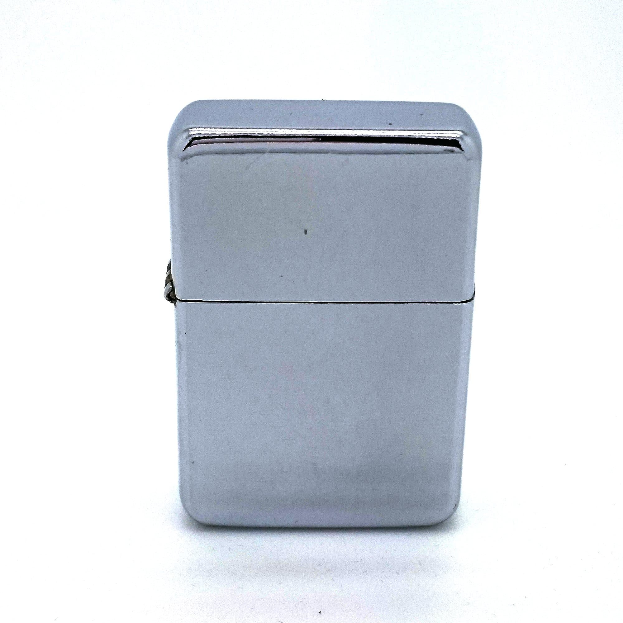 Personalised Polished Chrome Star Petrol Lighter In Gift Tin