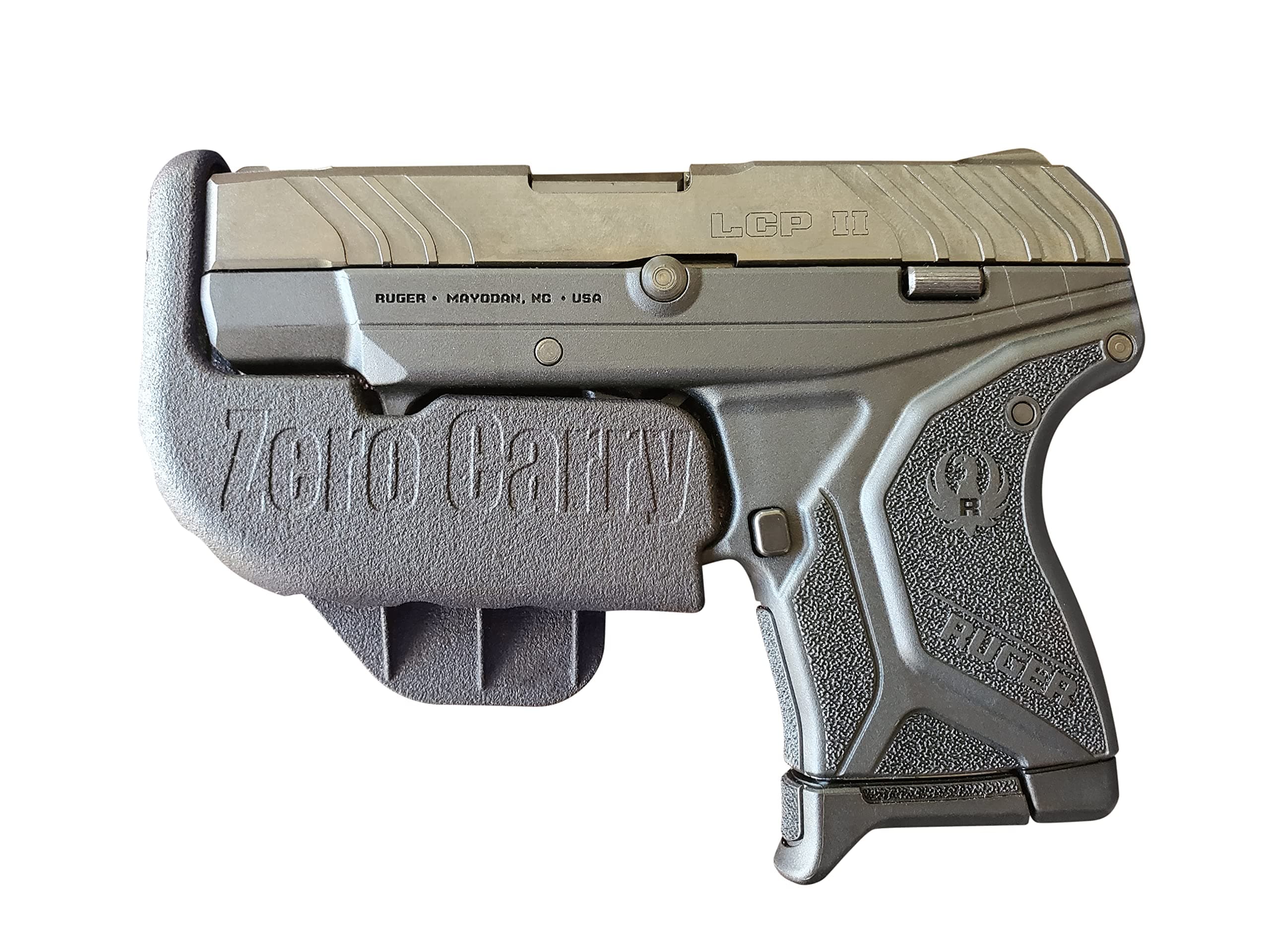 Fits Ruger LCP, LCP MAX & LCP II. Zero Carry Elite IWB Holster 4 Concealed Carry. Slim as Your Gun. Invisible, Comfortable, & Secure. Built in Retention & Trigger Guard. Lightweight & Zero Added Bulk