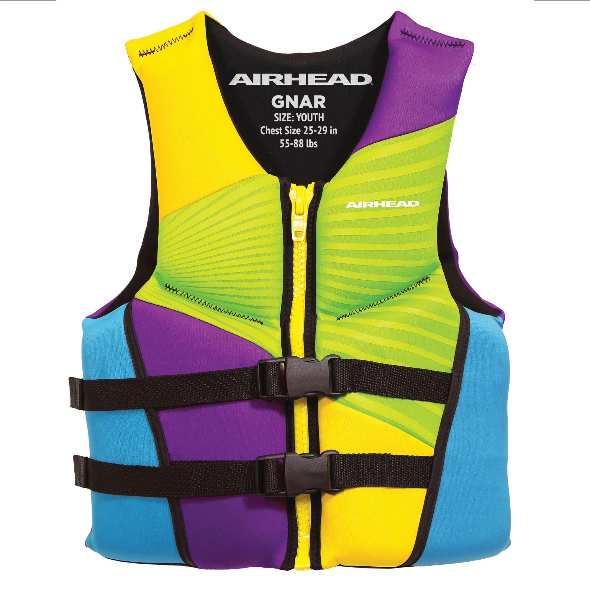 Gnar Kwick-Dry Neolite Flex Type III Life Jacket, US Coast Guard Approved, Secure Fit, Youth/Adult Sizes