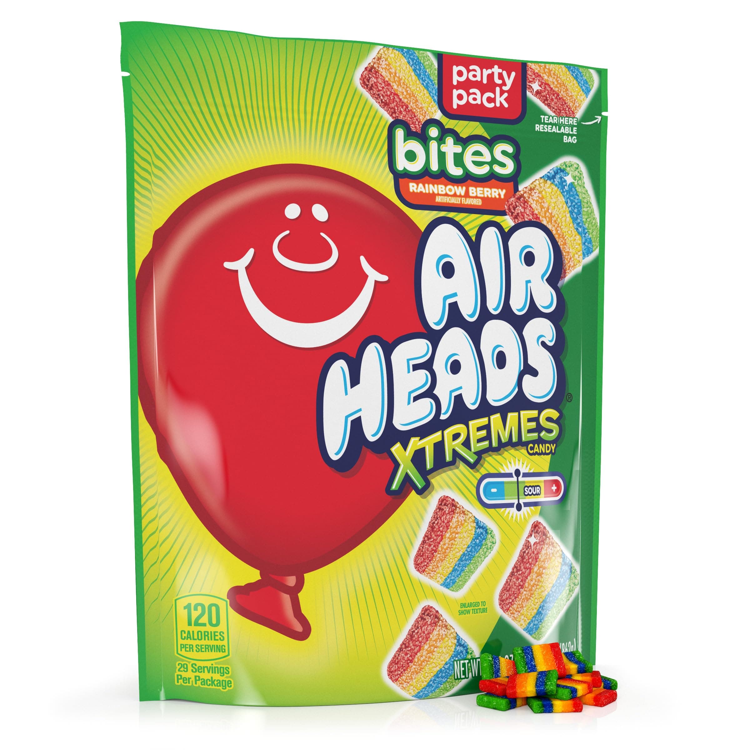 Air Heads Xtreme Bites Rainbow Berry