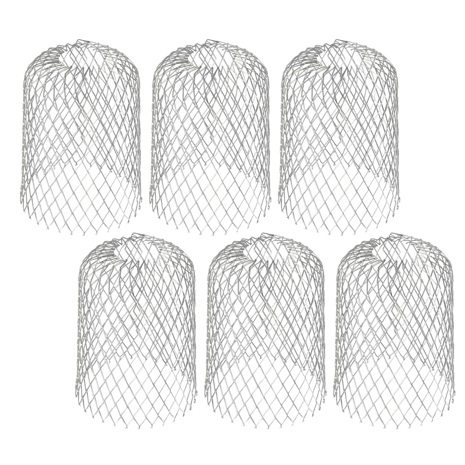 BLIKA Gutter Guard 3 Inch Expand Aluminum Filter Strainers. Stops Blockage Leaves Debris. Pack of 6.(Aluminum 3 inch)