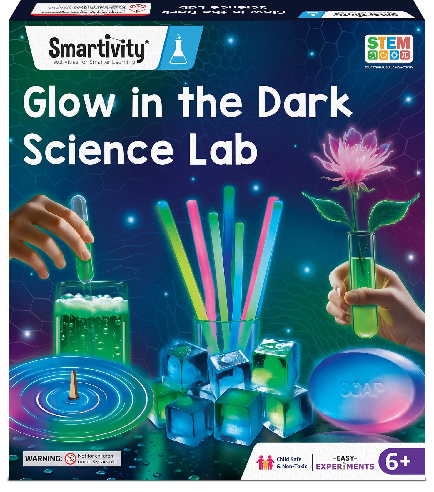 Smartivity Magic Glow in The Dark Science Experiment Kit for Kids 6-14 | Birthday Gifts for Boys & Girls | Chemistry Kit for Age 6-8-10-12-14 Years | Glow in The Dark Science Experiment
