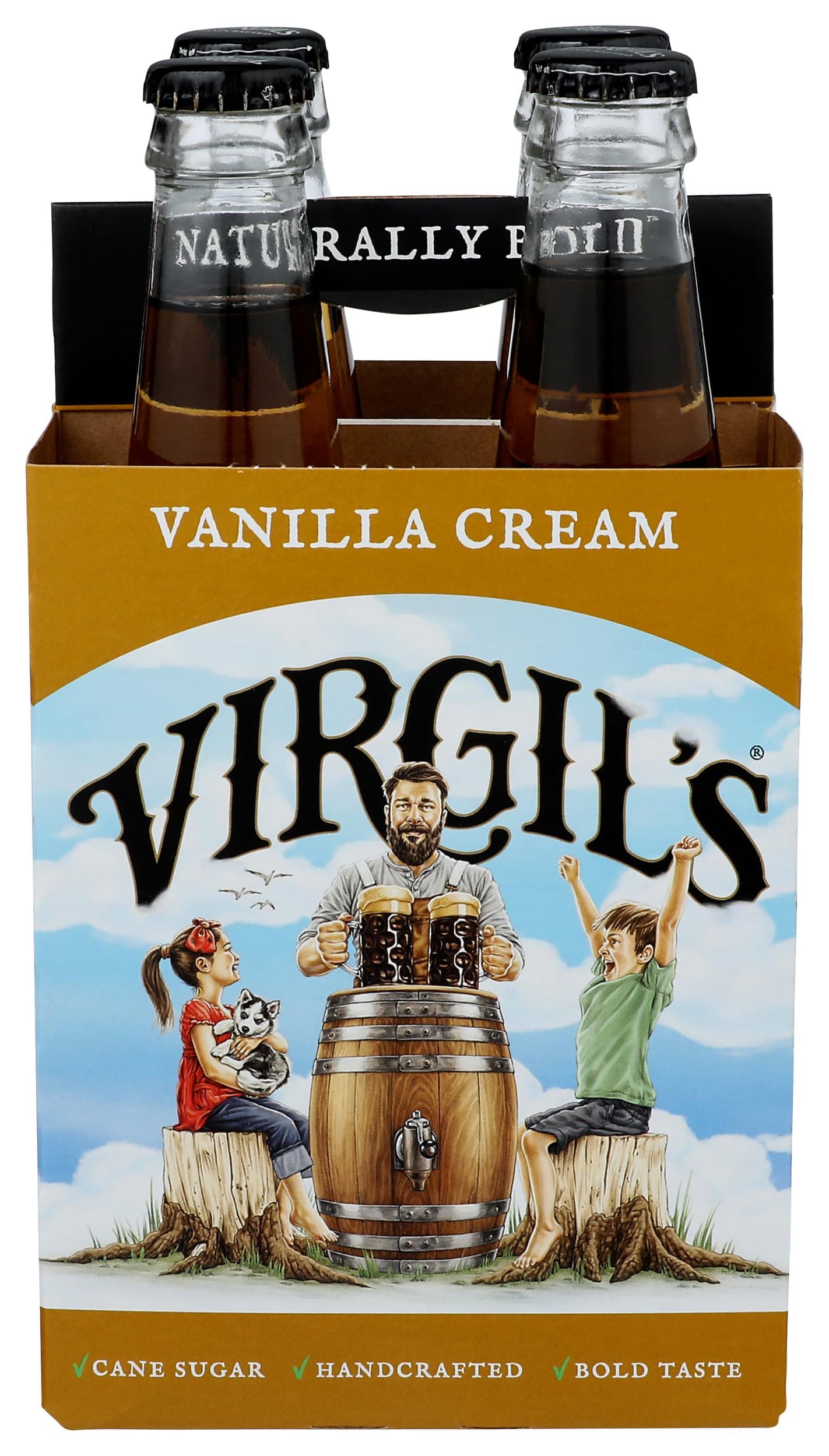 Virgil's, Soda Cream, 12 Fl Oz, 4 Pack