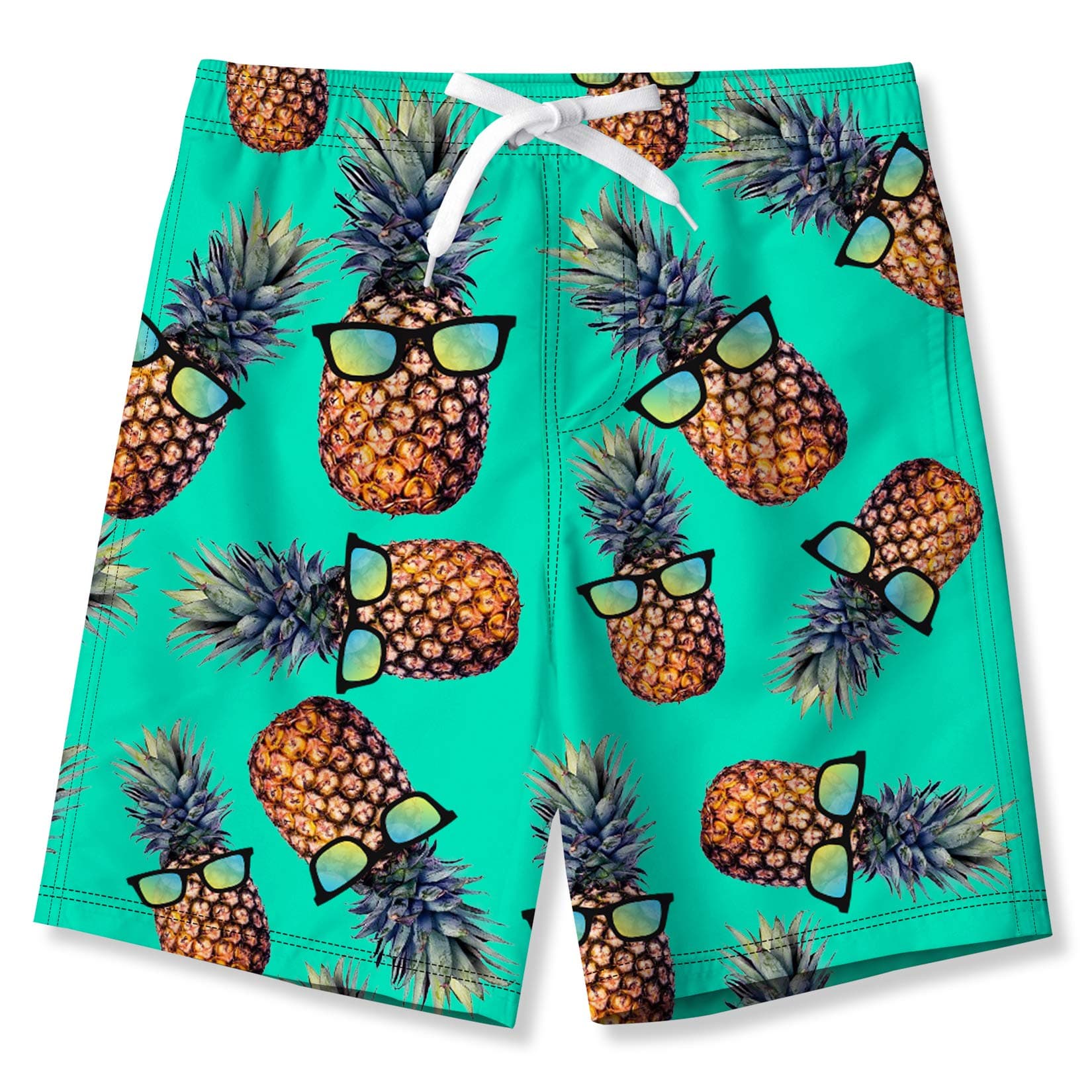 BFUSTYLE Kids Boys Swim Trunks Mesh Lining Water Resistant Beach Shorts 5-14 Years