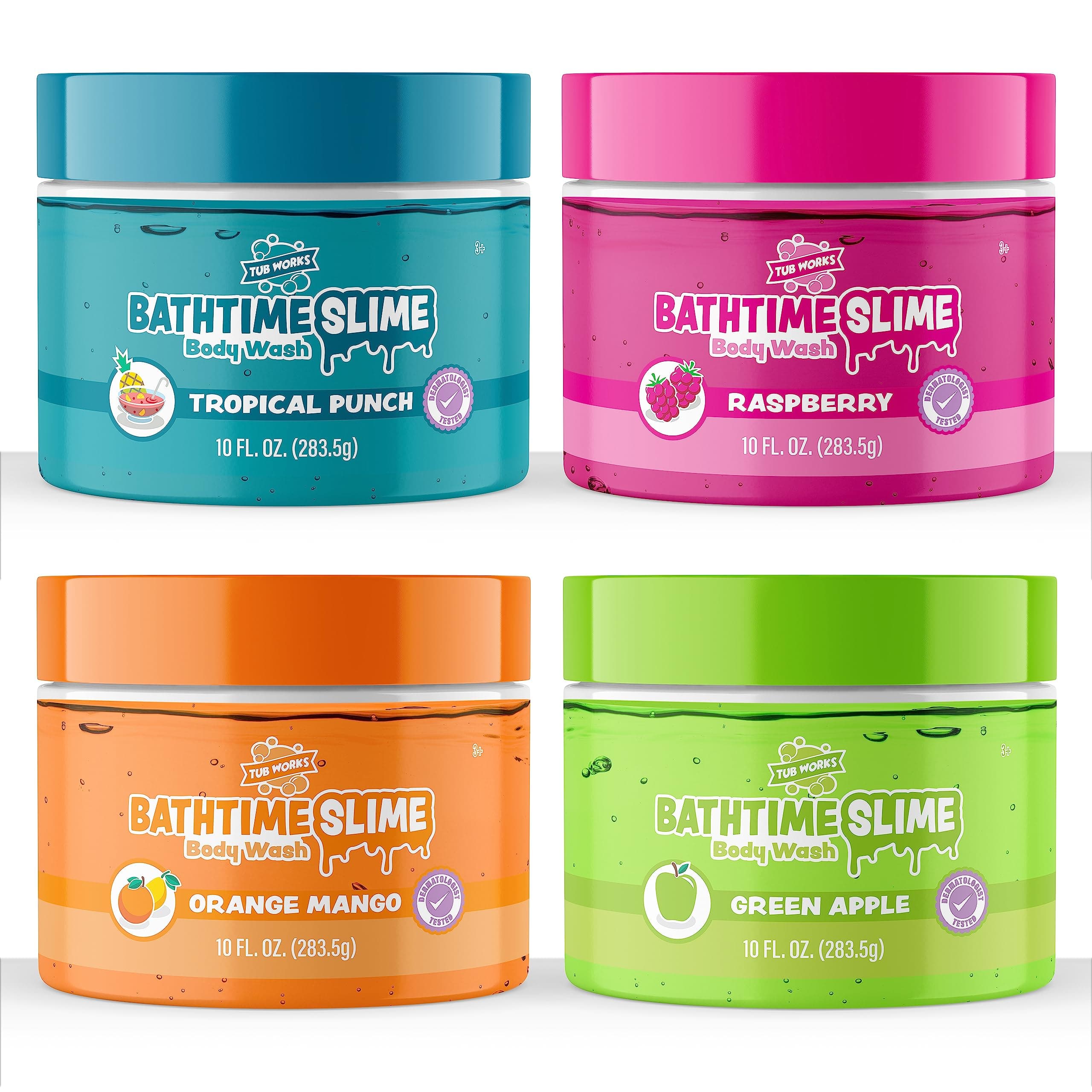 Bathtime Slime Body Wash, 4 Pack