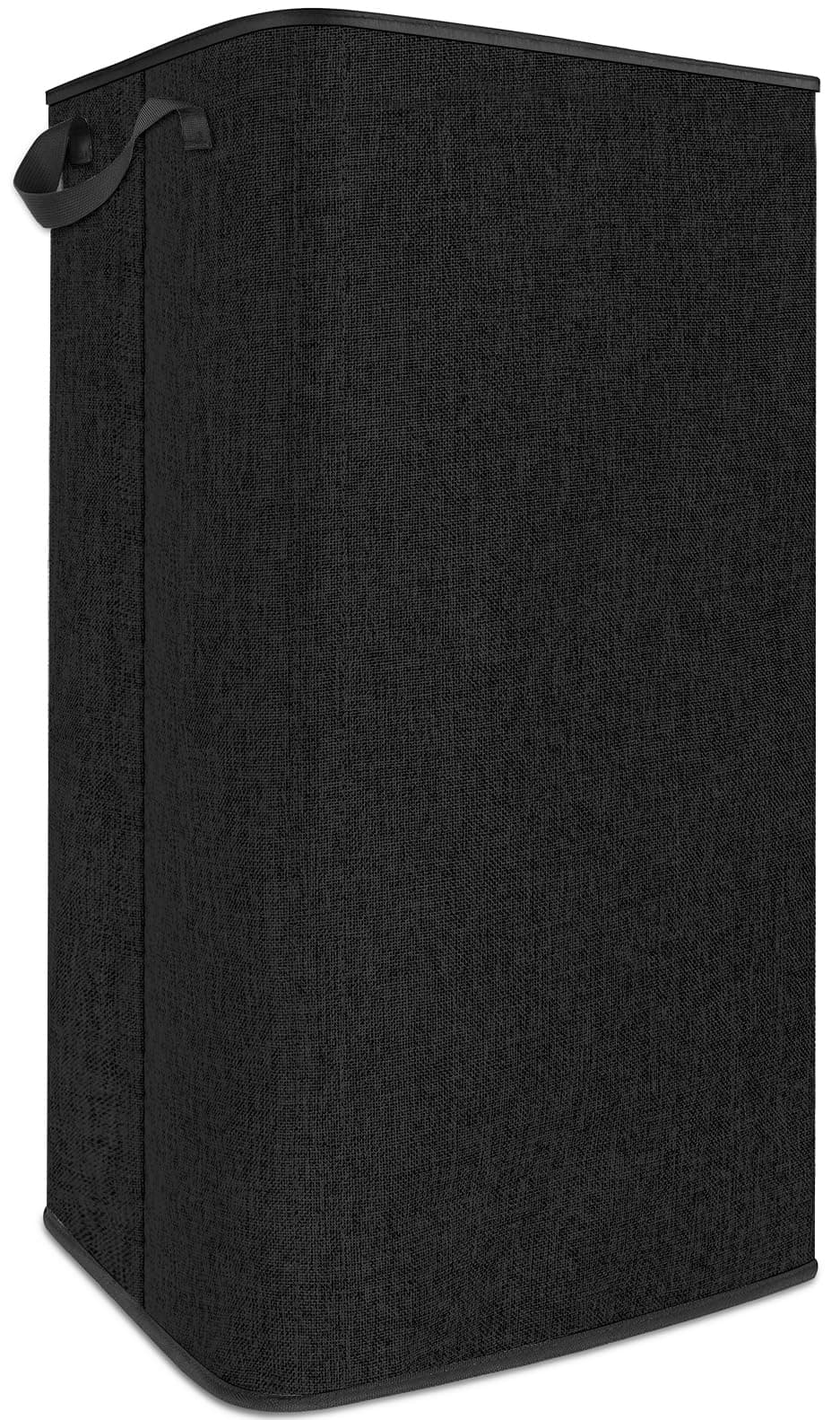 SNIGJAT Extra Large Laundry Hamper 100L with Removable Bag, Tall Laundry Basket with Sturdy Handles, Dirty Clothes Basket for Bedroom, Large Basket, Sturdy Storage Basket for Clothes Toys Black