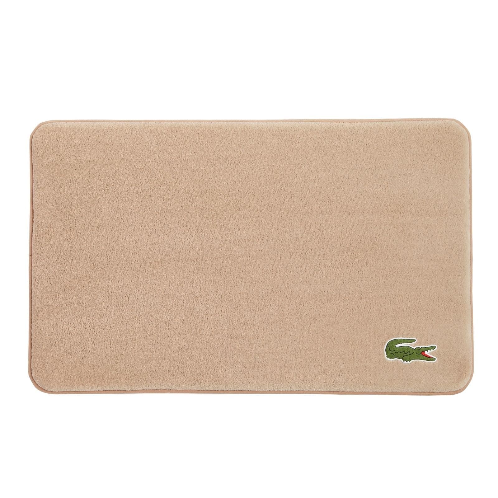 Lacoste Crocodile Memory Foam 19" x 30" Bath Rug, Sand