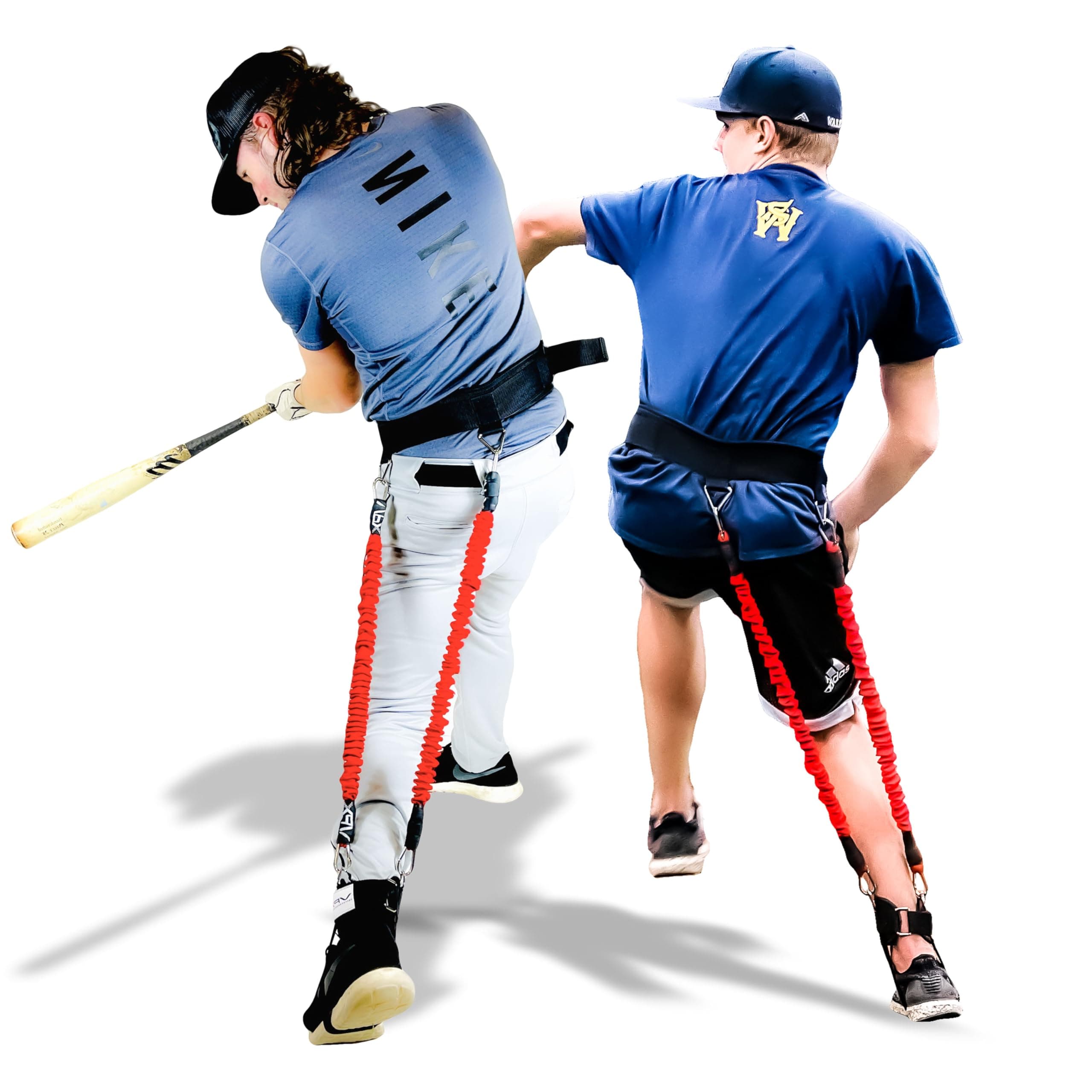 VeloPRO Velocity Load Harness | Resistance Training System for Baseball Players | Pitchers & Hitters | Two Bungee Cords, One Foot Strap & Waist Belt | 4-in-1