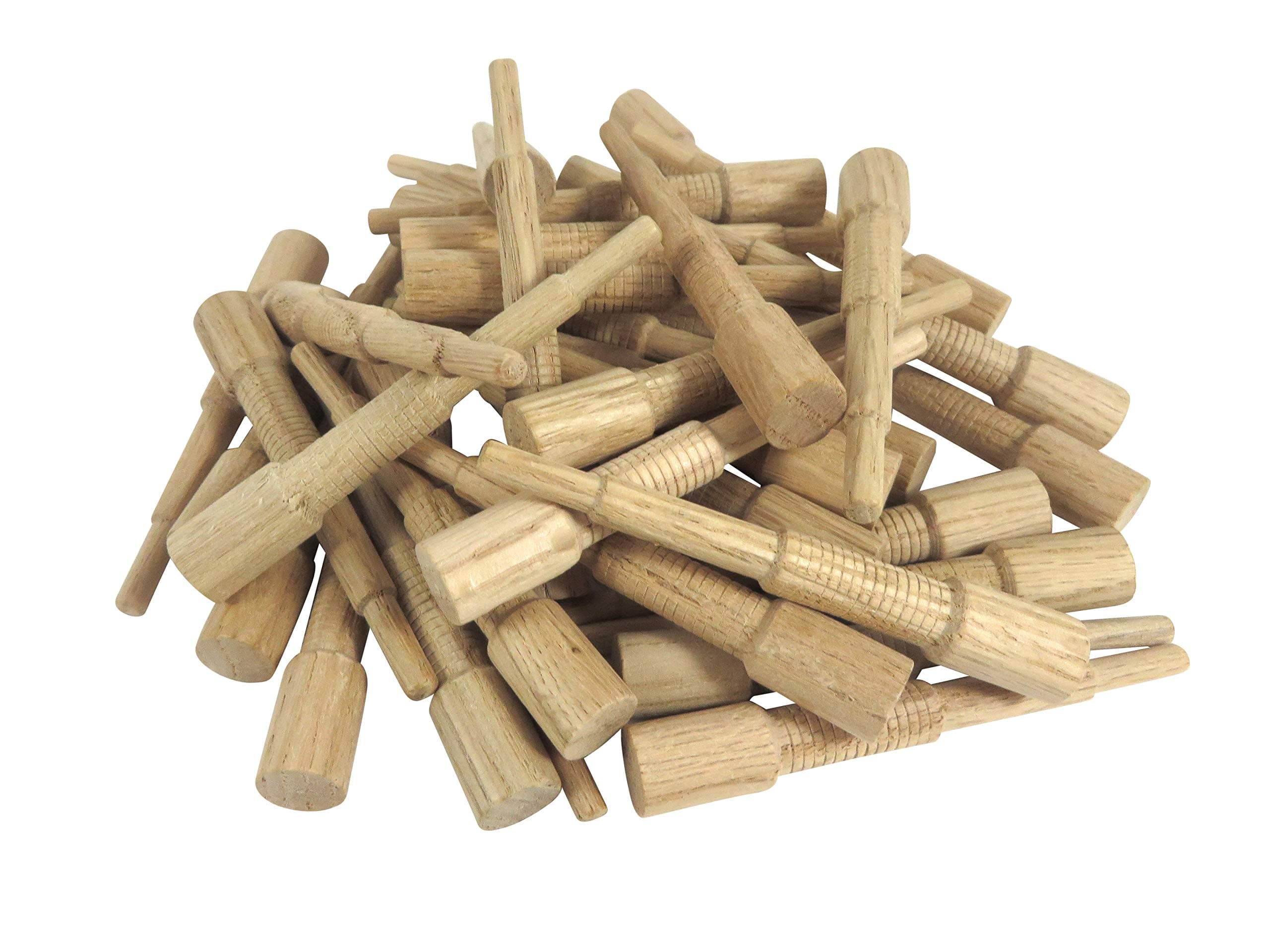 Miller Dowels 1X Dowel Pins 2 3/4" Long 3/8" Diameter Cap Birch (Bag 40)